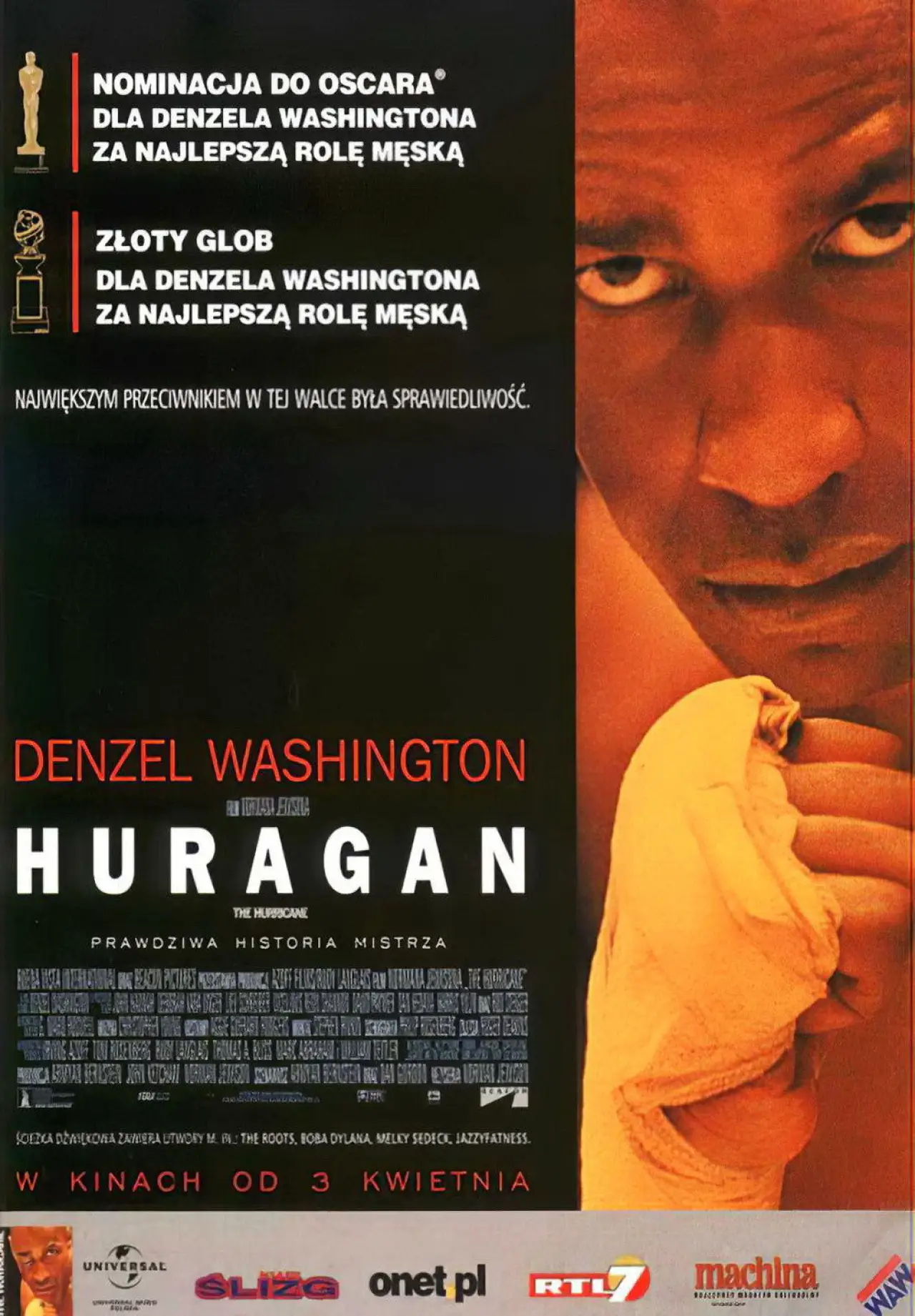 Plakat filmowy "Huragan"