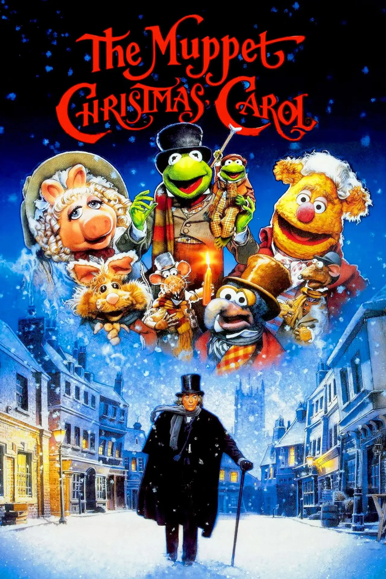 Plakat filmowy "Opowieść wigilijna Muppetów"
