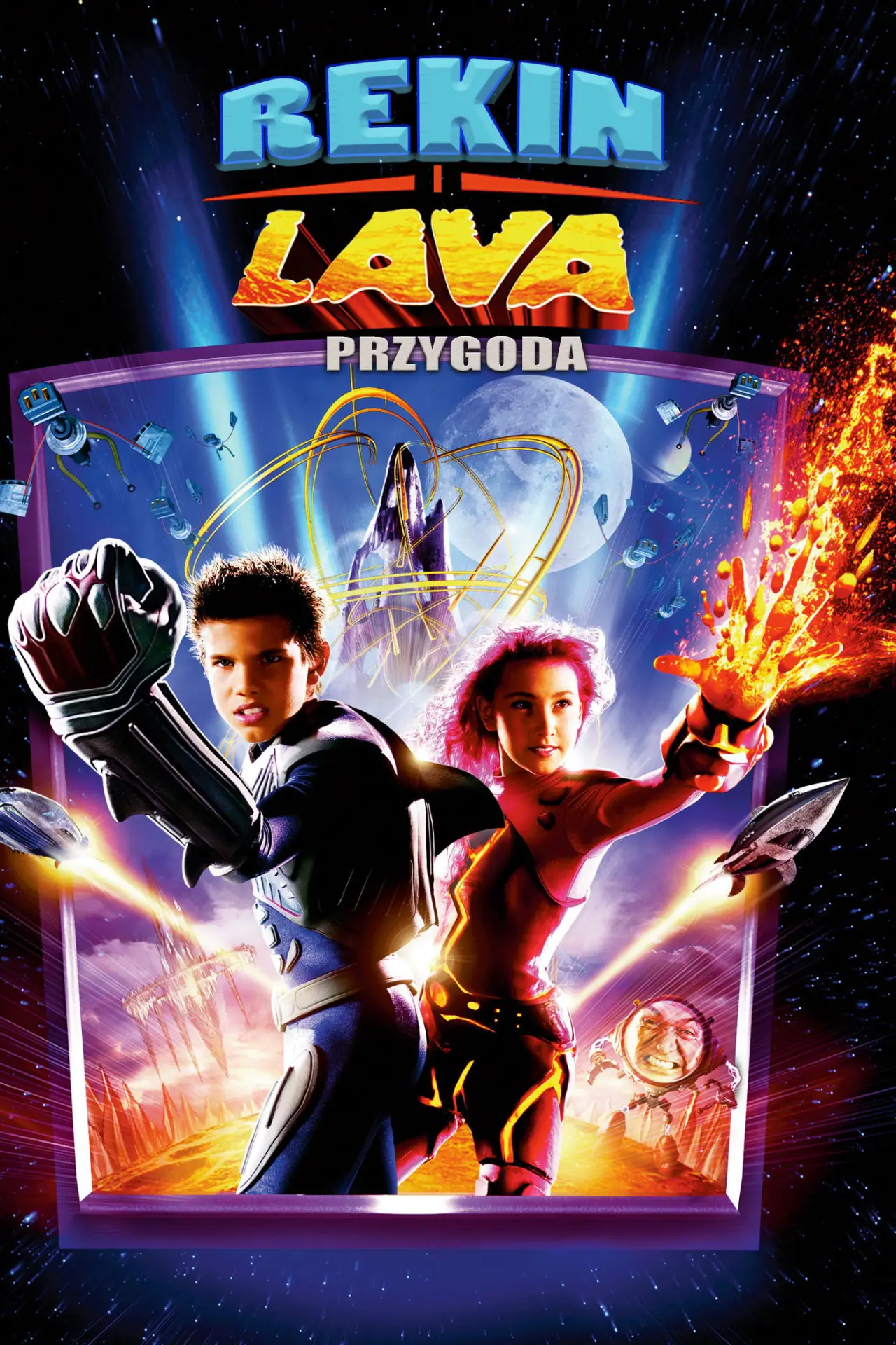 Plakat filmowy "Rekin i Lava: Przygoda w 3D"