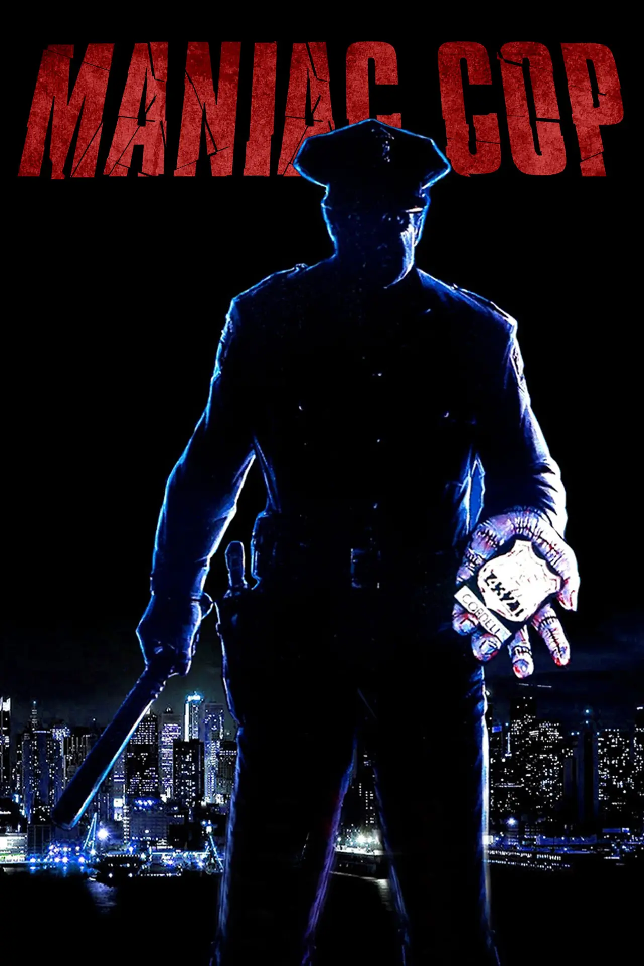 Plakat filmowy "Maniakalny gliniarz"