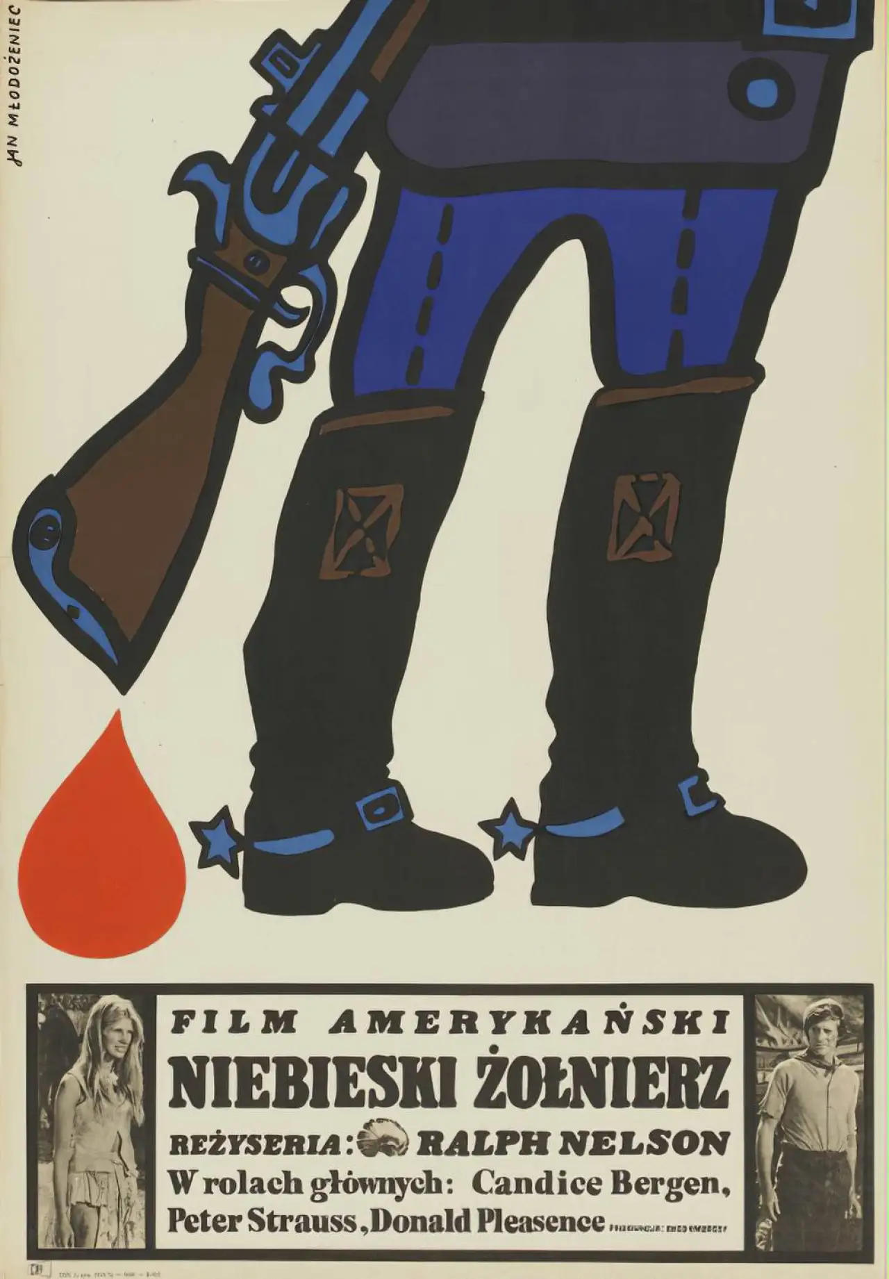 Plakat filmowy "Niebieski Żołnierz"