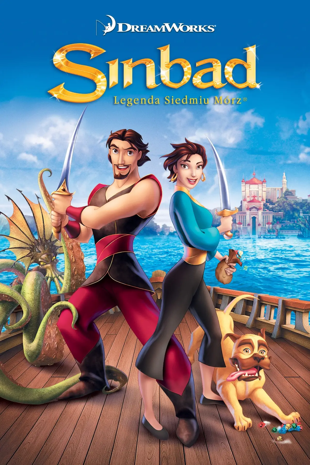 Plakat filmowy "Sindbad: Legenda siedmiu mórz"
