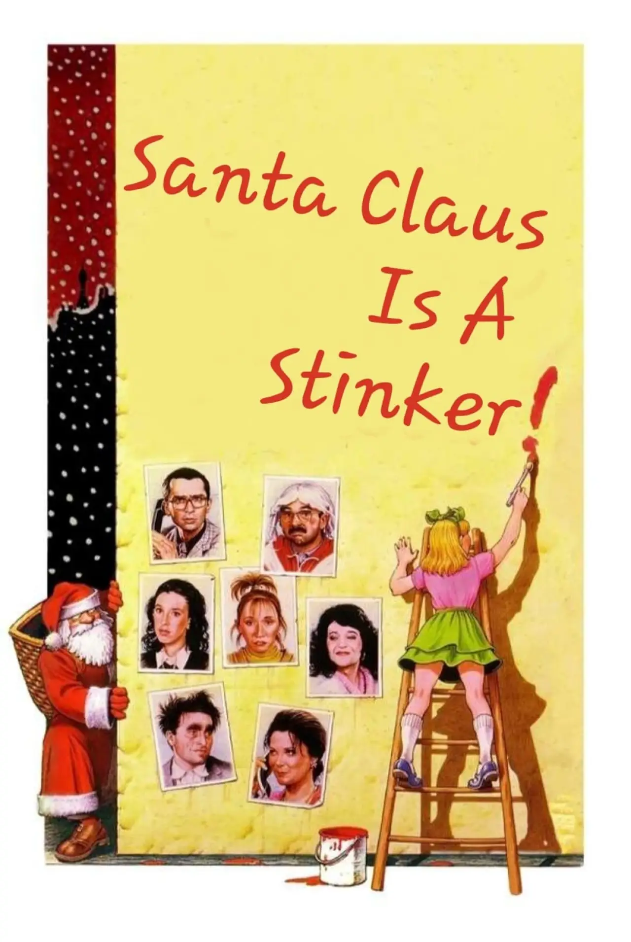 Plakat filmowy "Święty Mikołaj to śmieć"
