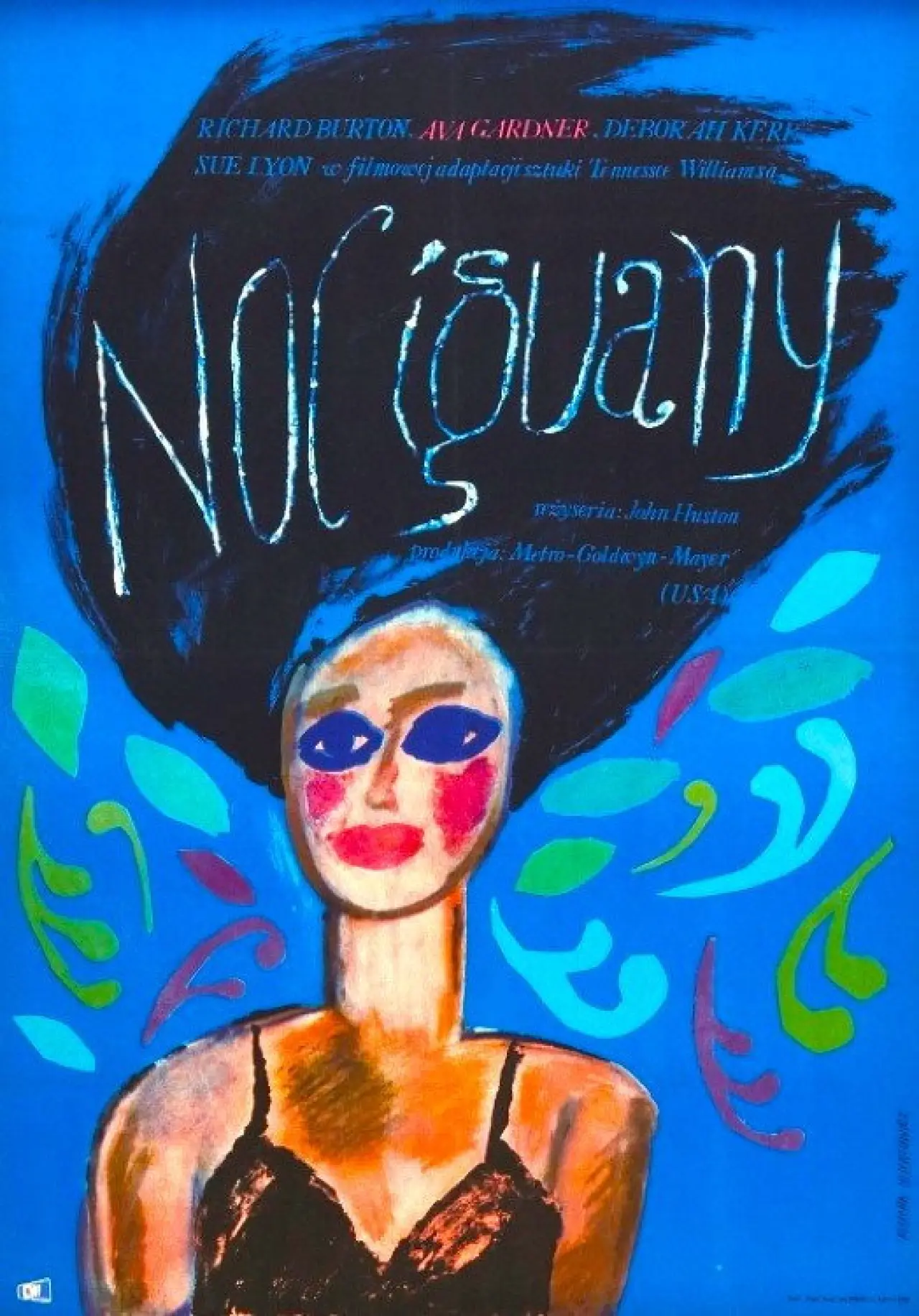 Plakat filmowy "Noc Iguany"