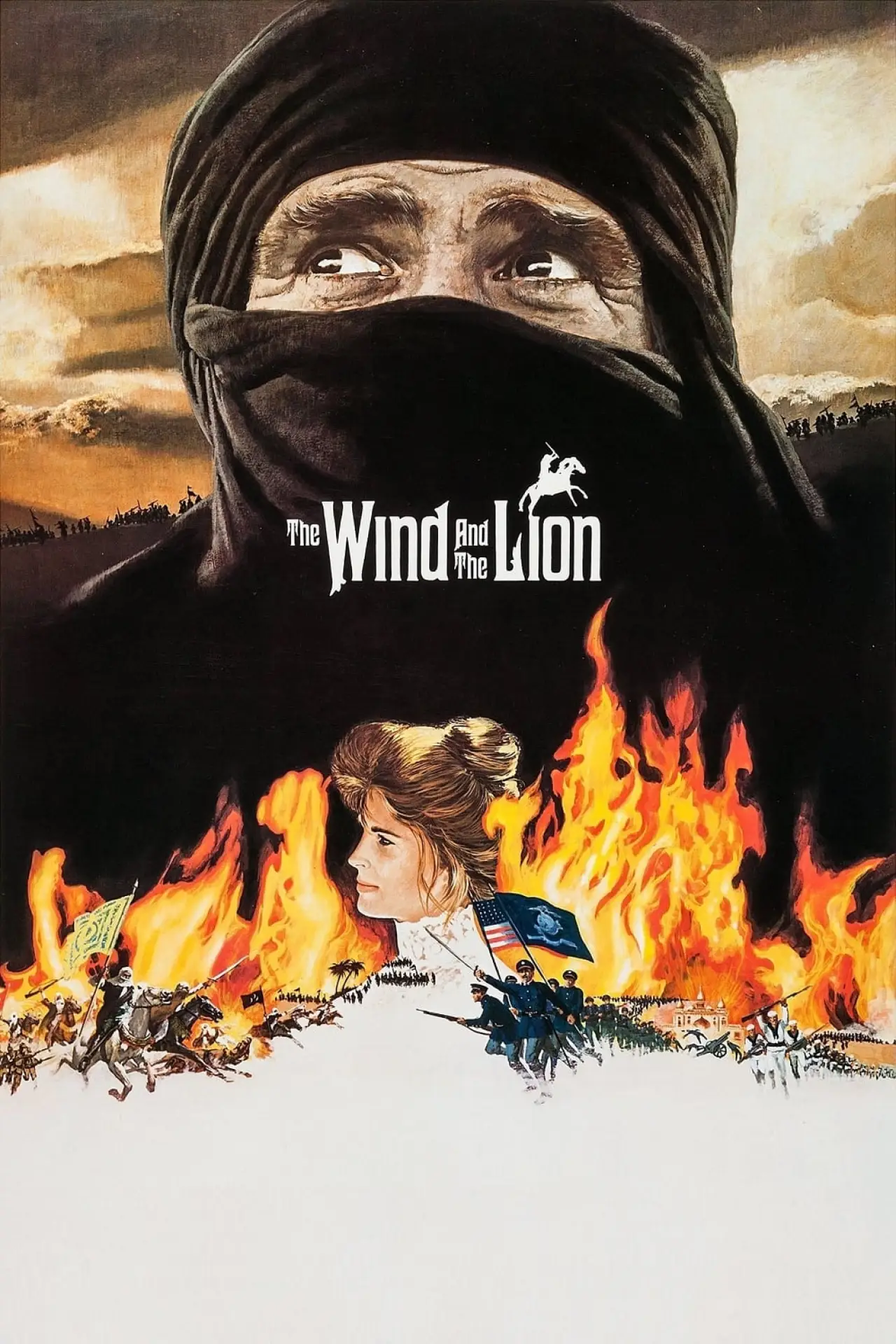 Plakat filmowy "Wiatr i lew"
