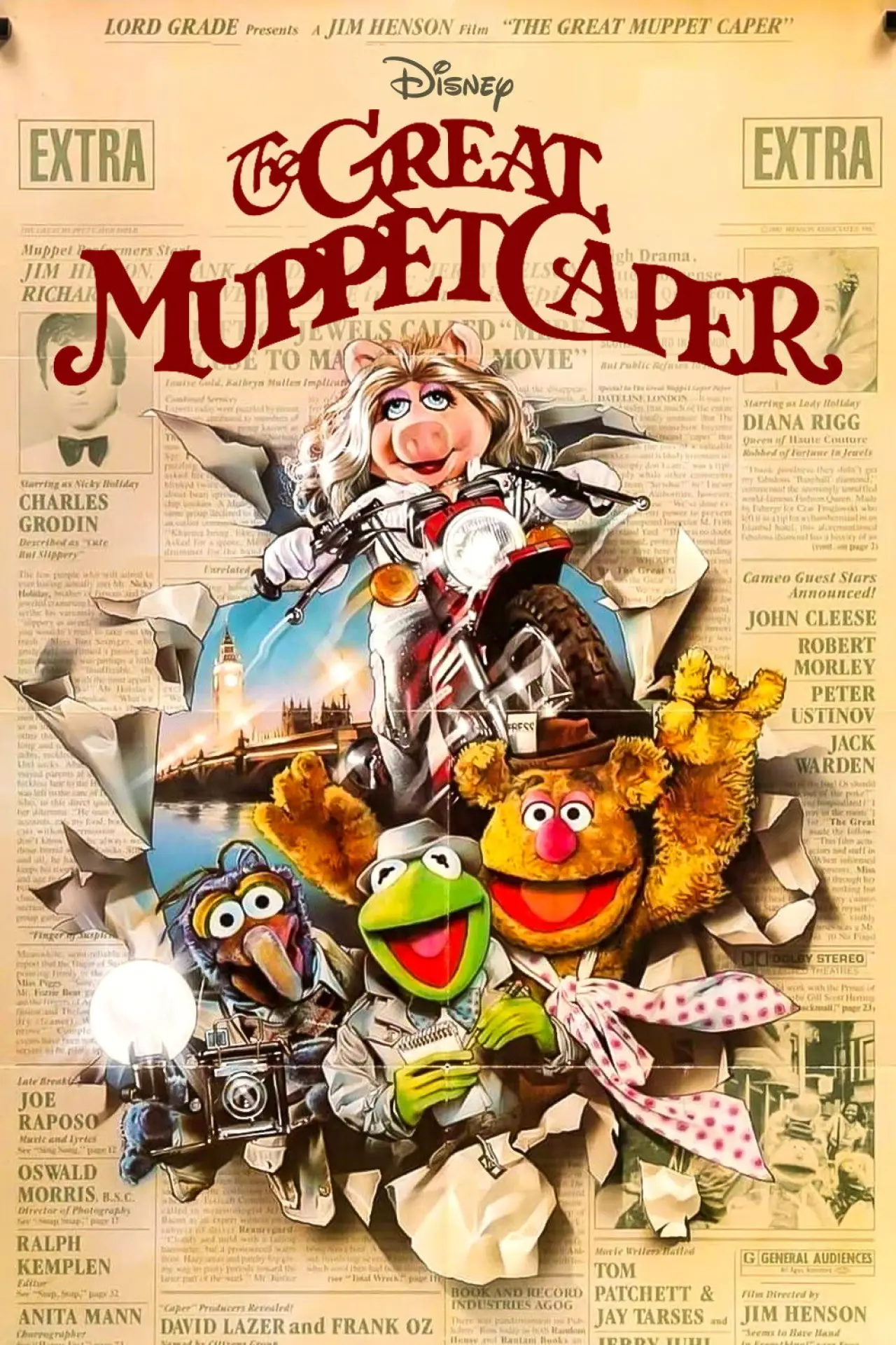 Plakat filmowy "Muppety na tropie"