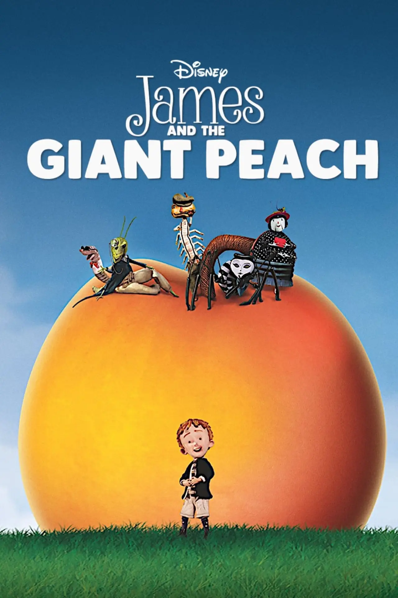 Plakat filmowy "Jakubek i brzoskwinia olbrzymka"