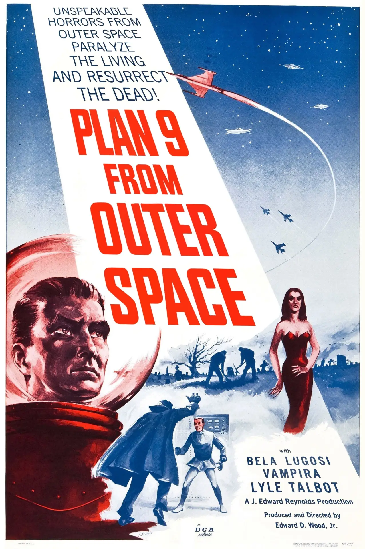 Plakat filmowy "Plan dziewięć z kosmosu"