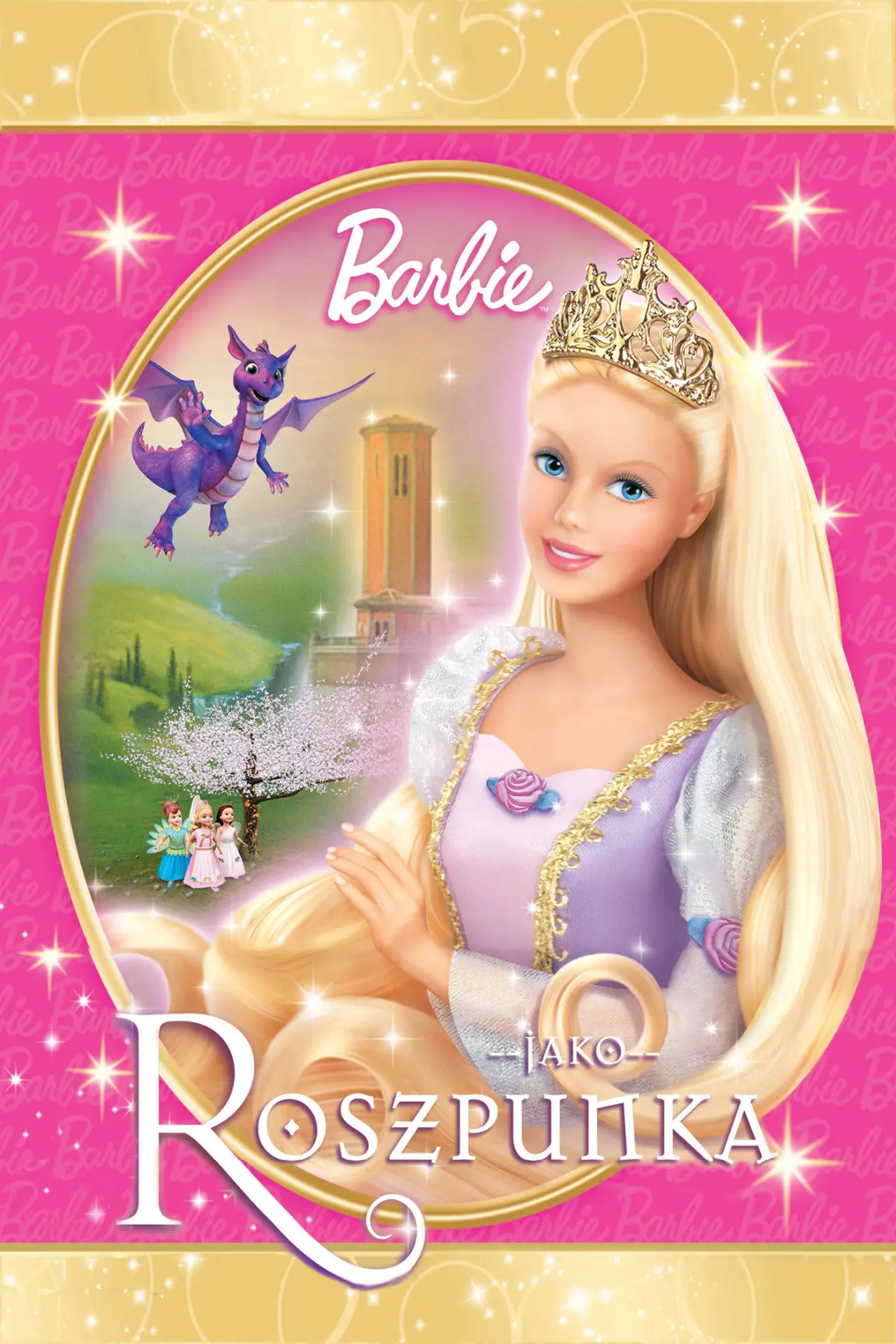 Plakat filmowy "Barbie jako Roszpunka"