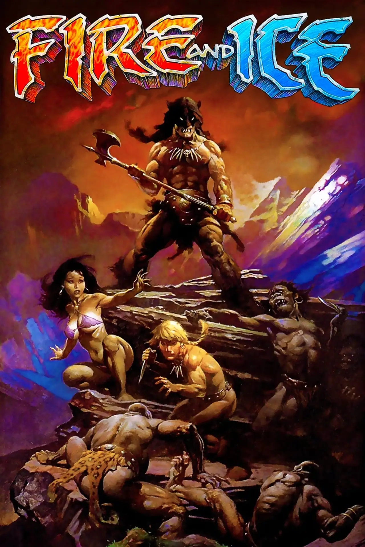 Plakat filmowy "Ogień i lód"
