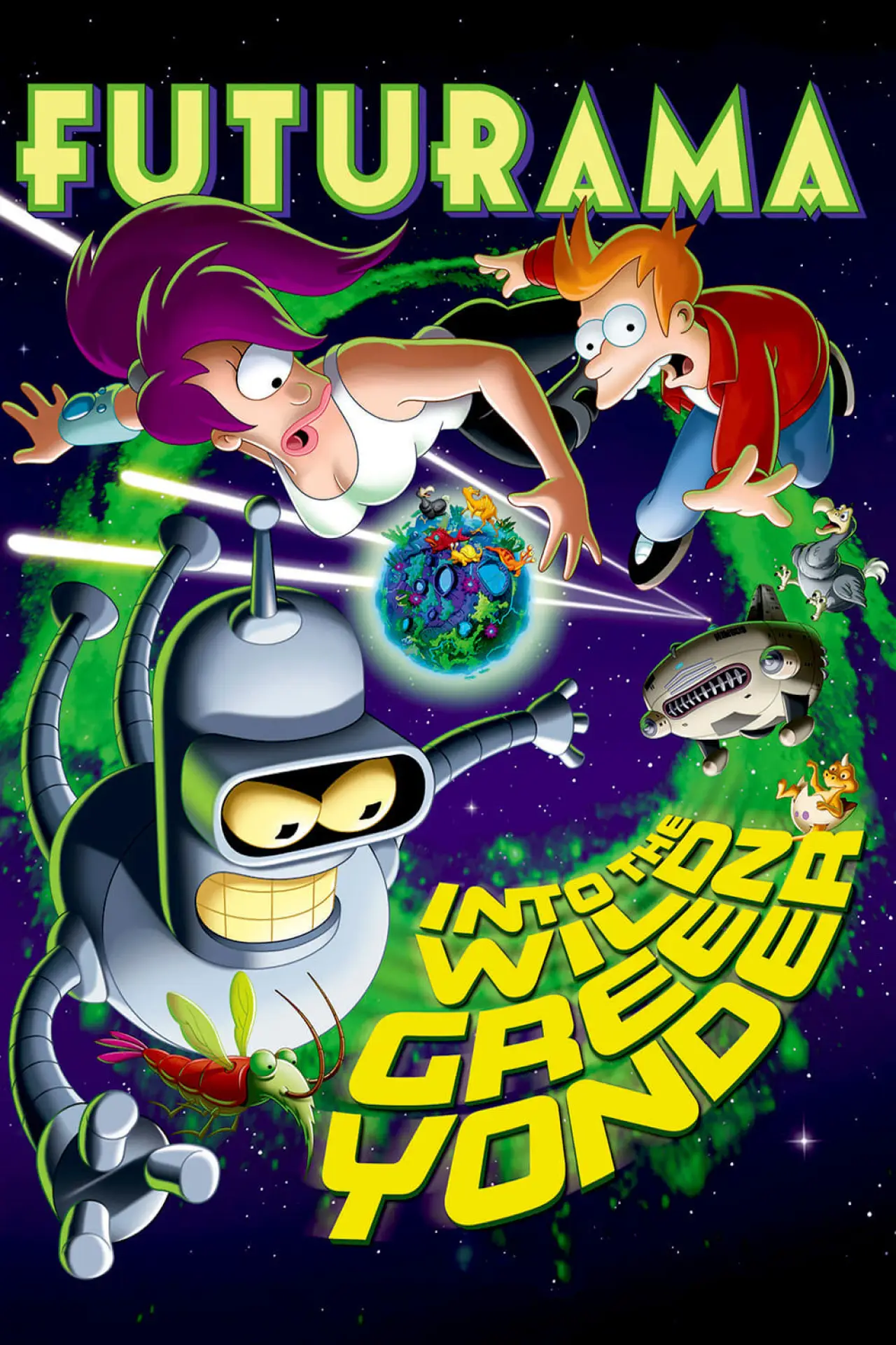 Plakat filmowy "Futurama: W zielonej dzikiej dali"