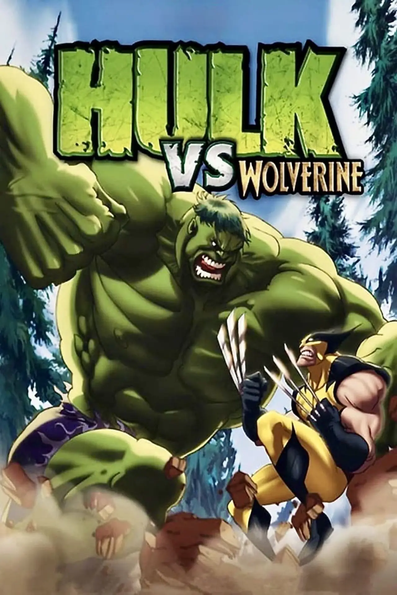 Plakat filmowy "Hulk vs. Wolverine"