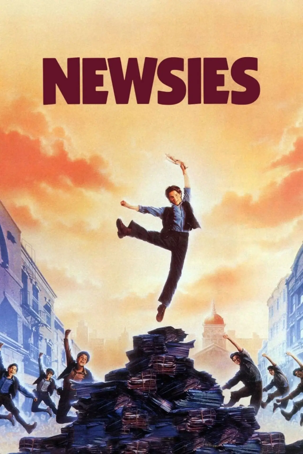 Plakat filmowy "Newsies"