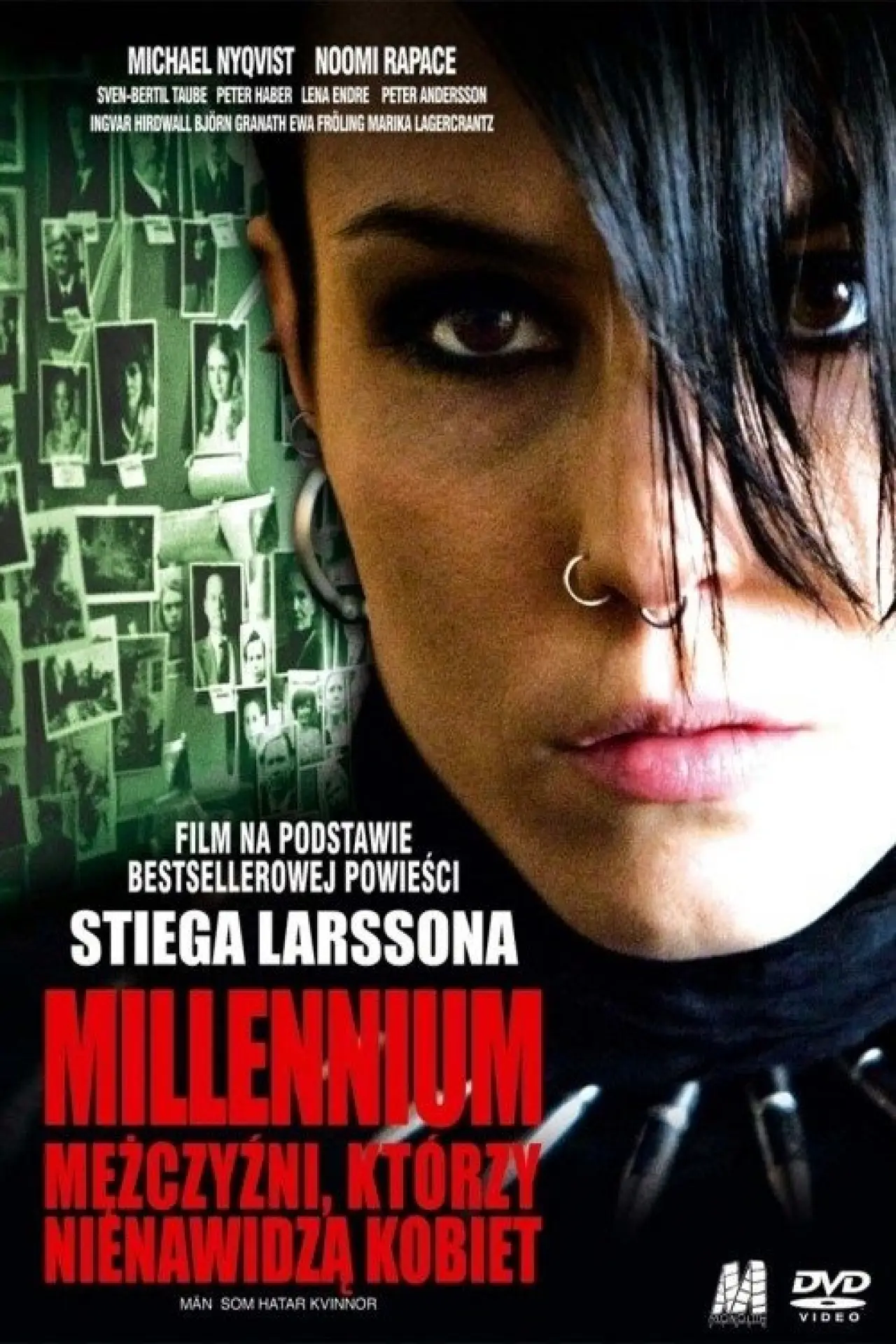Plakat filmowy "Millennium: Mężczyźni, którzy nienawidzą kobiet"