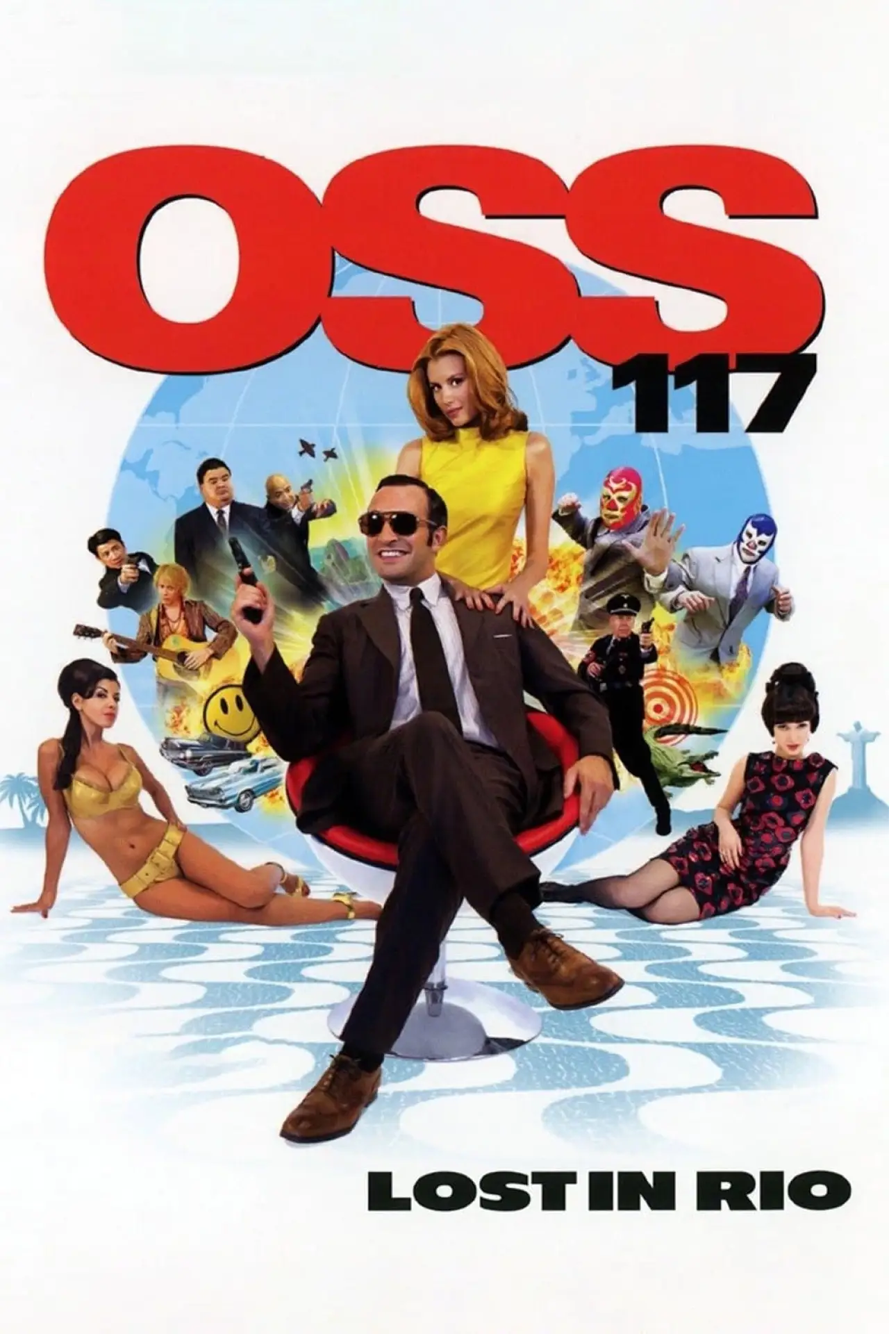 Plakat filmowy "OSS 117 - Rio nie odpowiada"