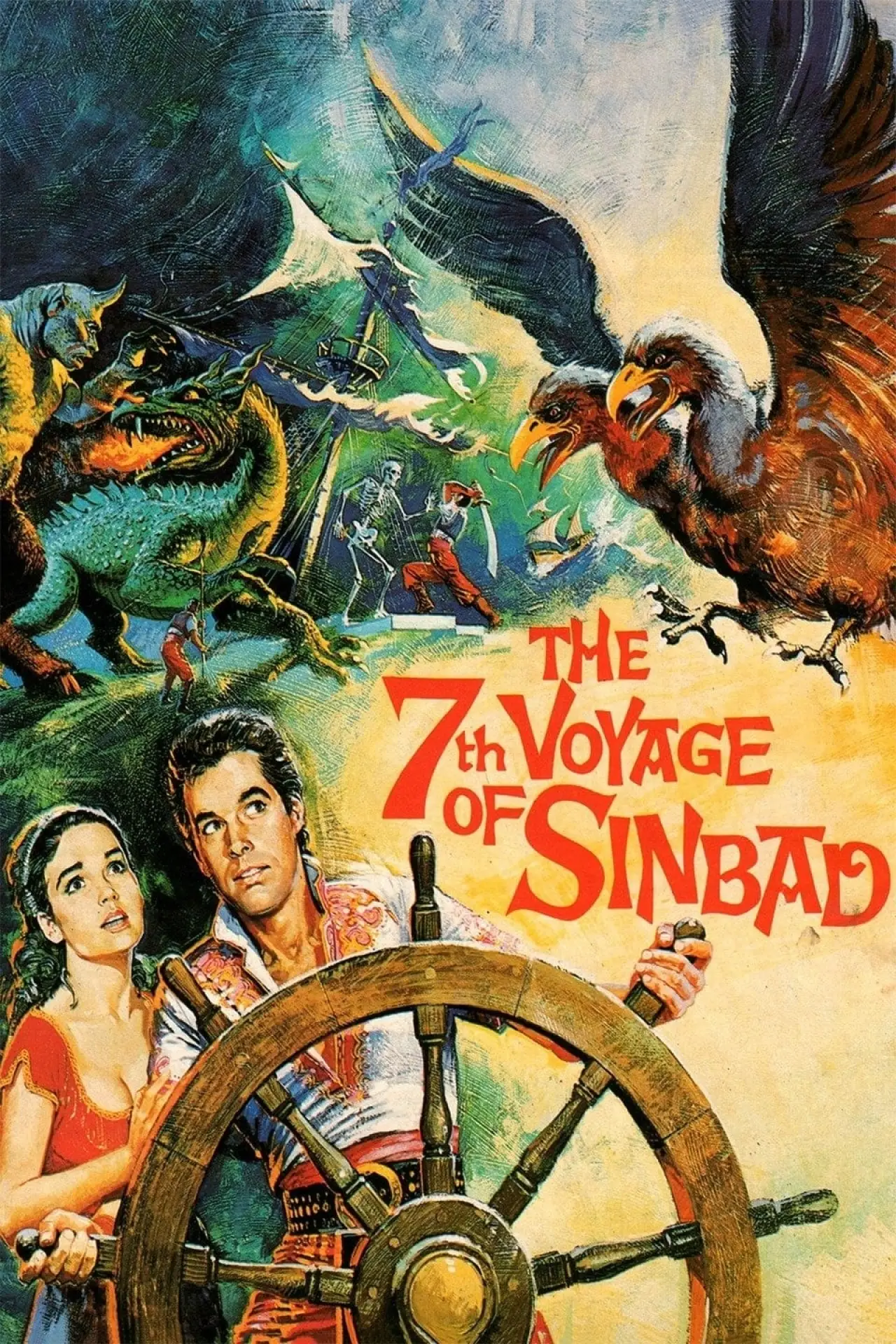 Plakat filmowy "7 podróż Sindbada"