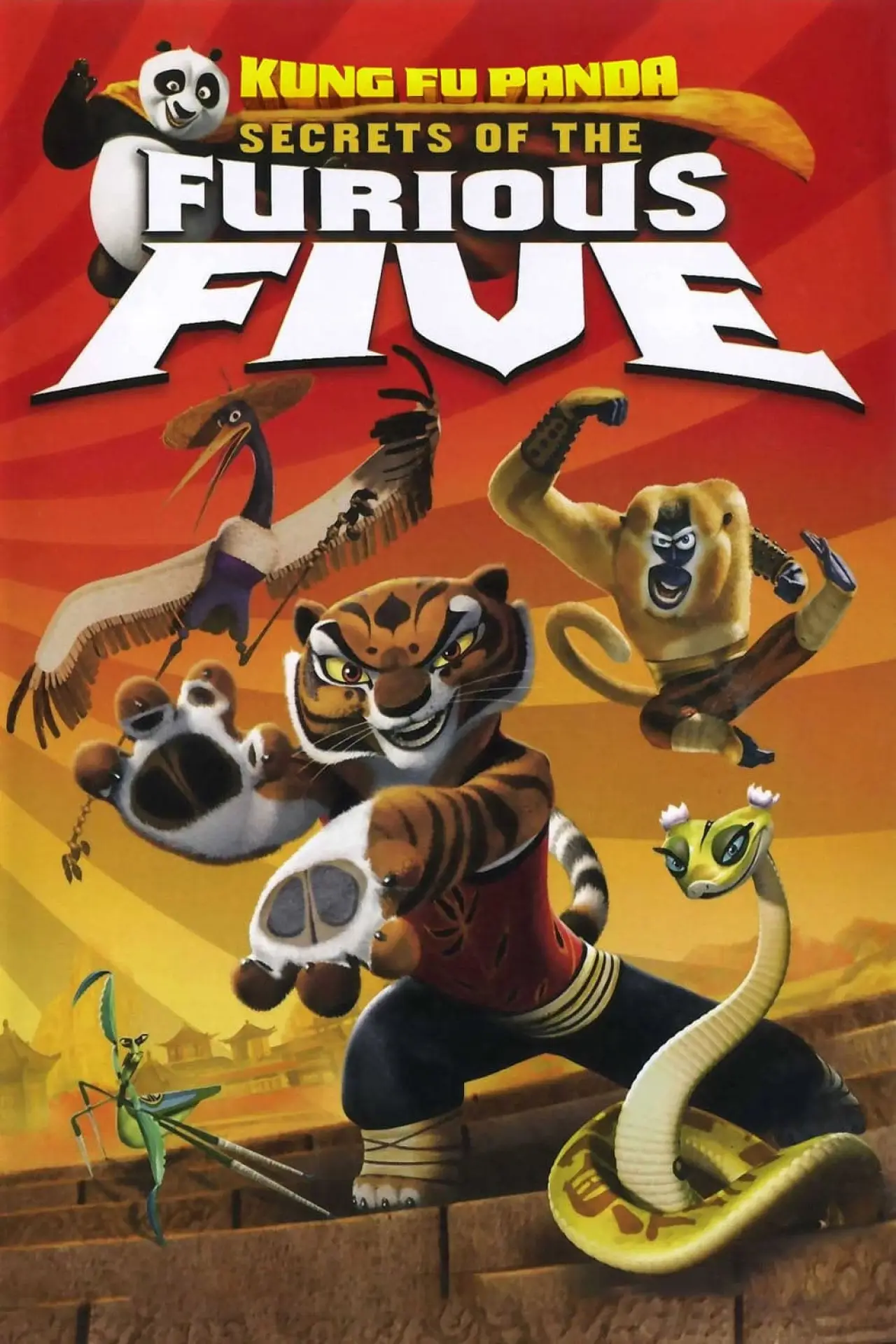 Plakat filmowy "Kung Fu Panda: Sekrety Potężnej Piątki"