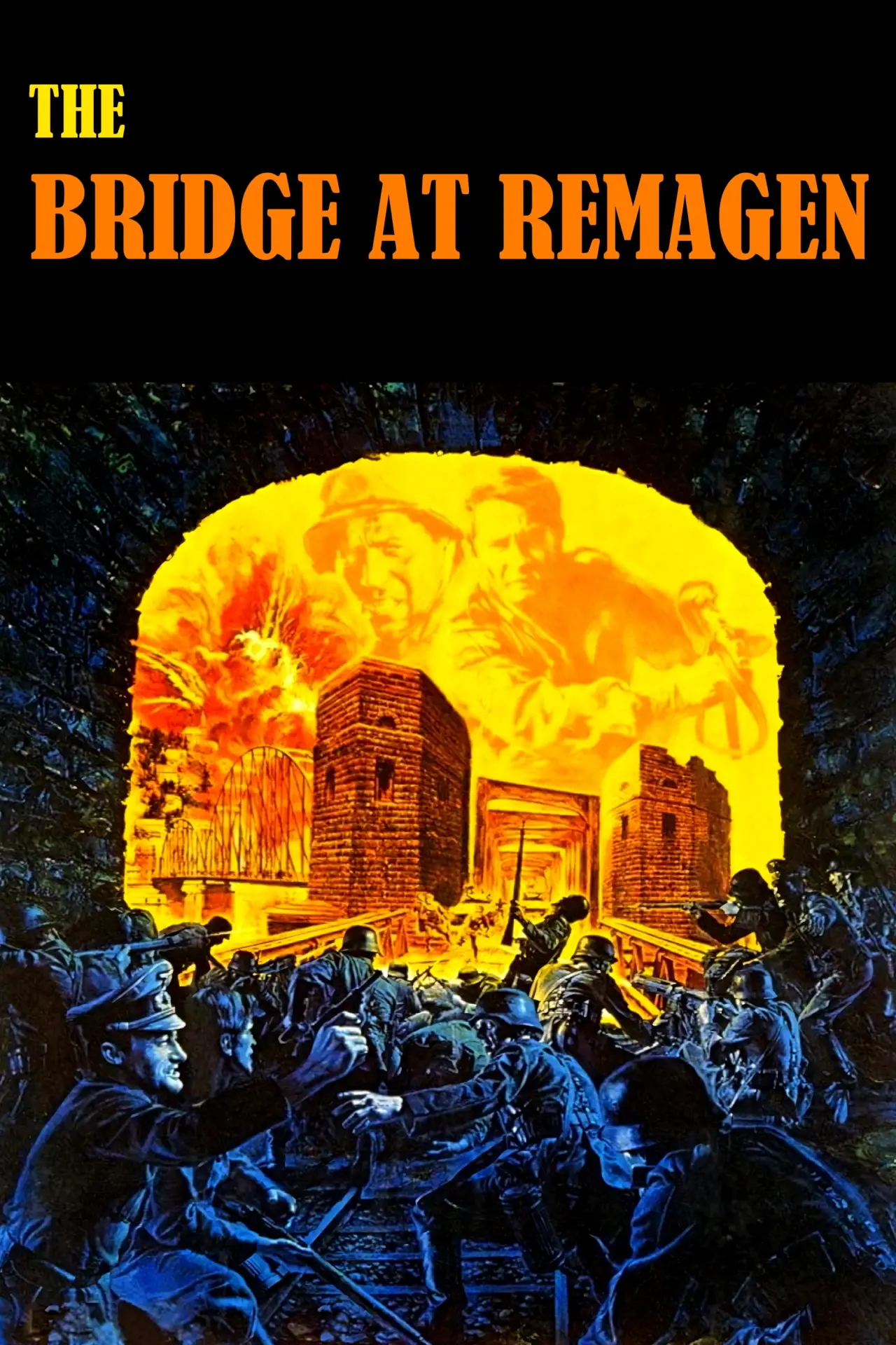 Plakat filmowy "Most na Renie"