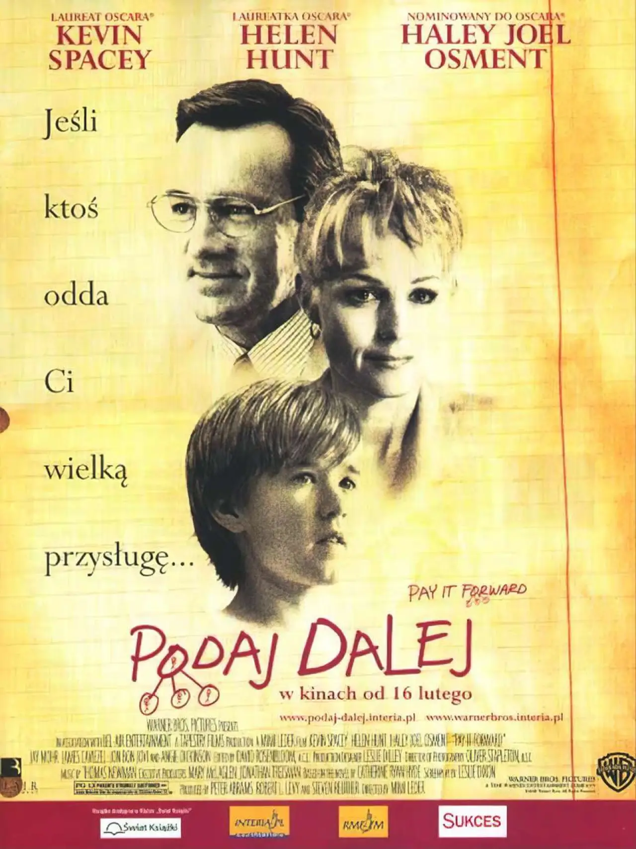 Plakat filmowy "Podaj dalej"