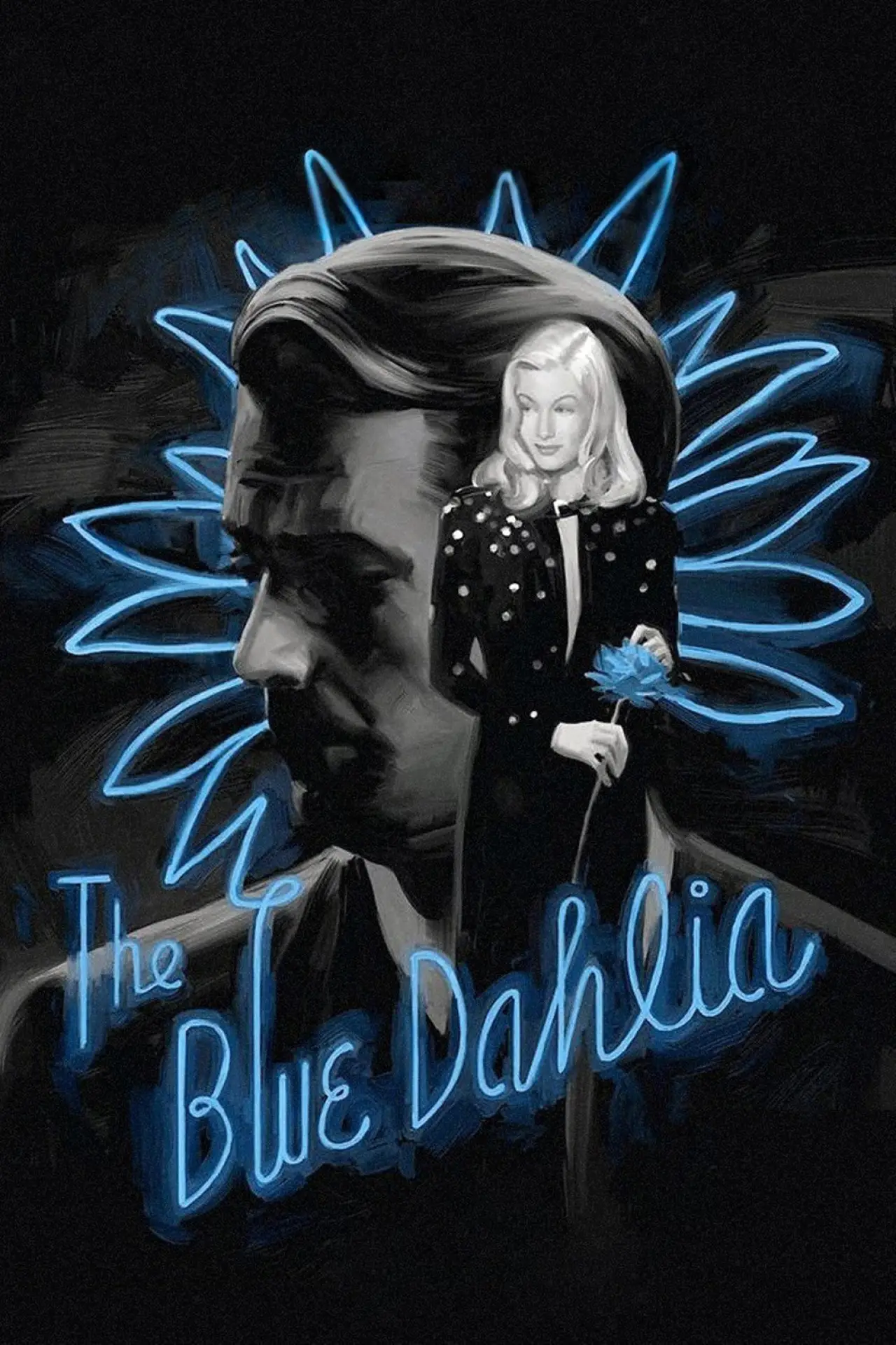 Plakat filmowy "The Blue Dahlia"