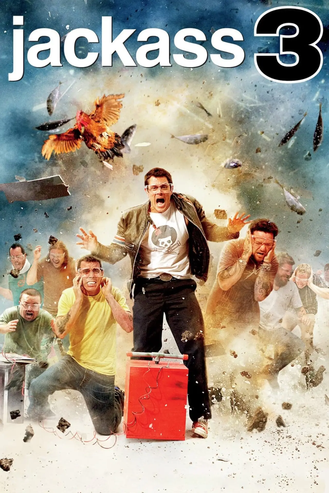 Plakat filmowy "Jackass 3D"