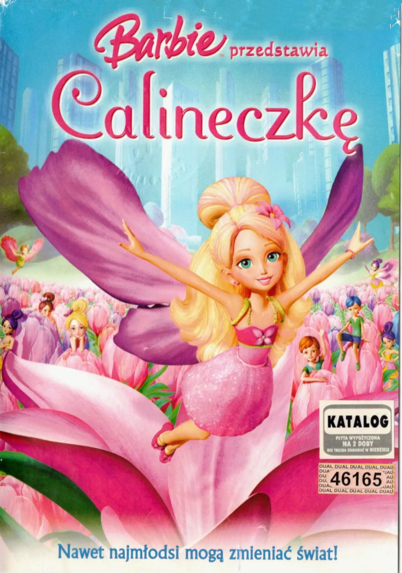 Plakat filmowy "Barbie przedstawia Calineczkę"