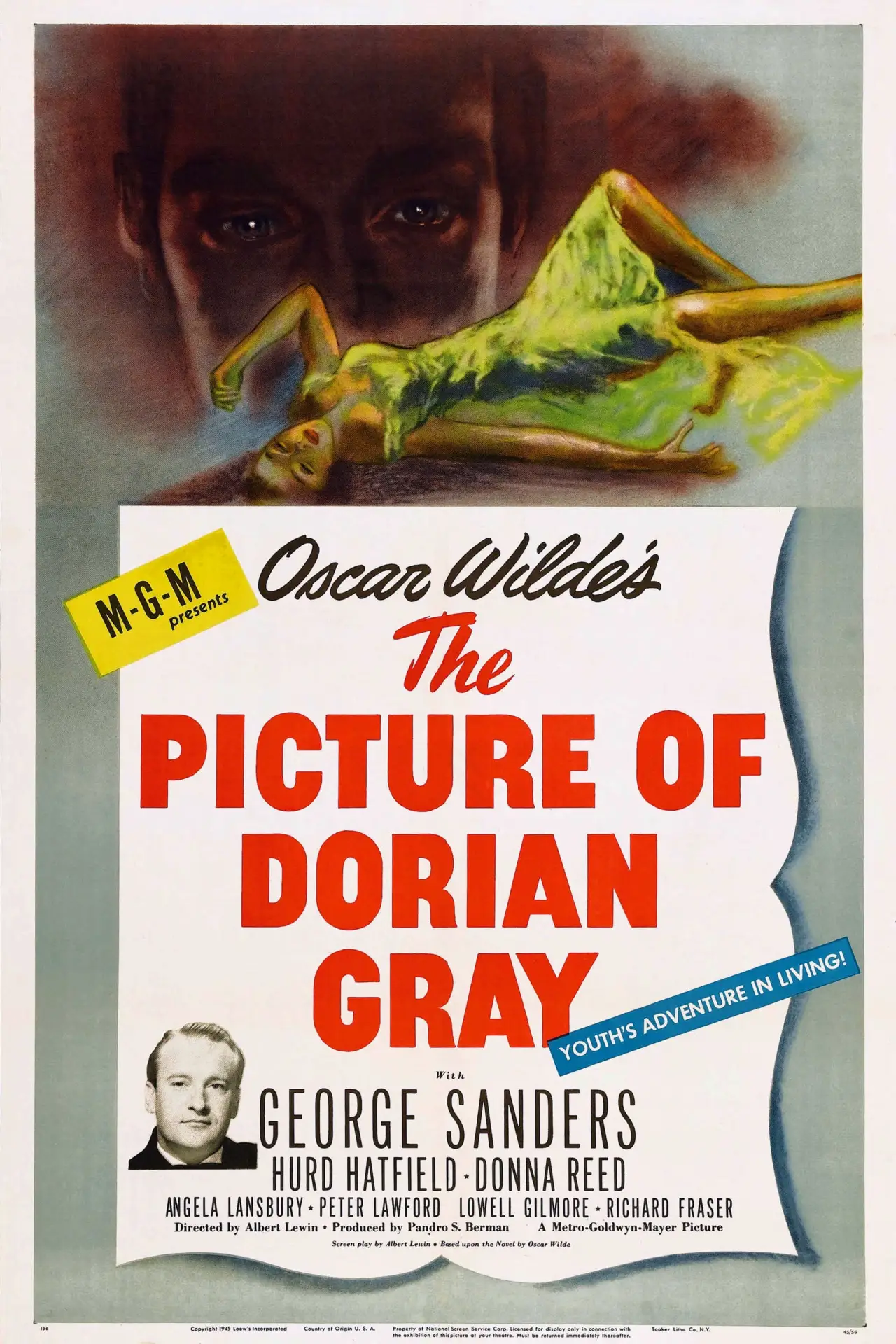 Plakat filmowy "The Picture of Dorian Gray"