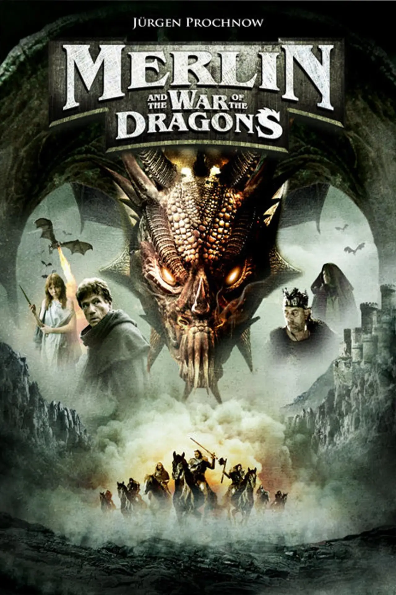 Plakat filmowy "Merlin i wojna smoków"