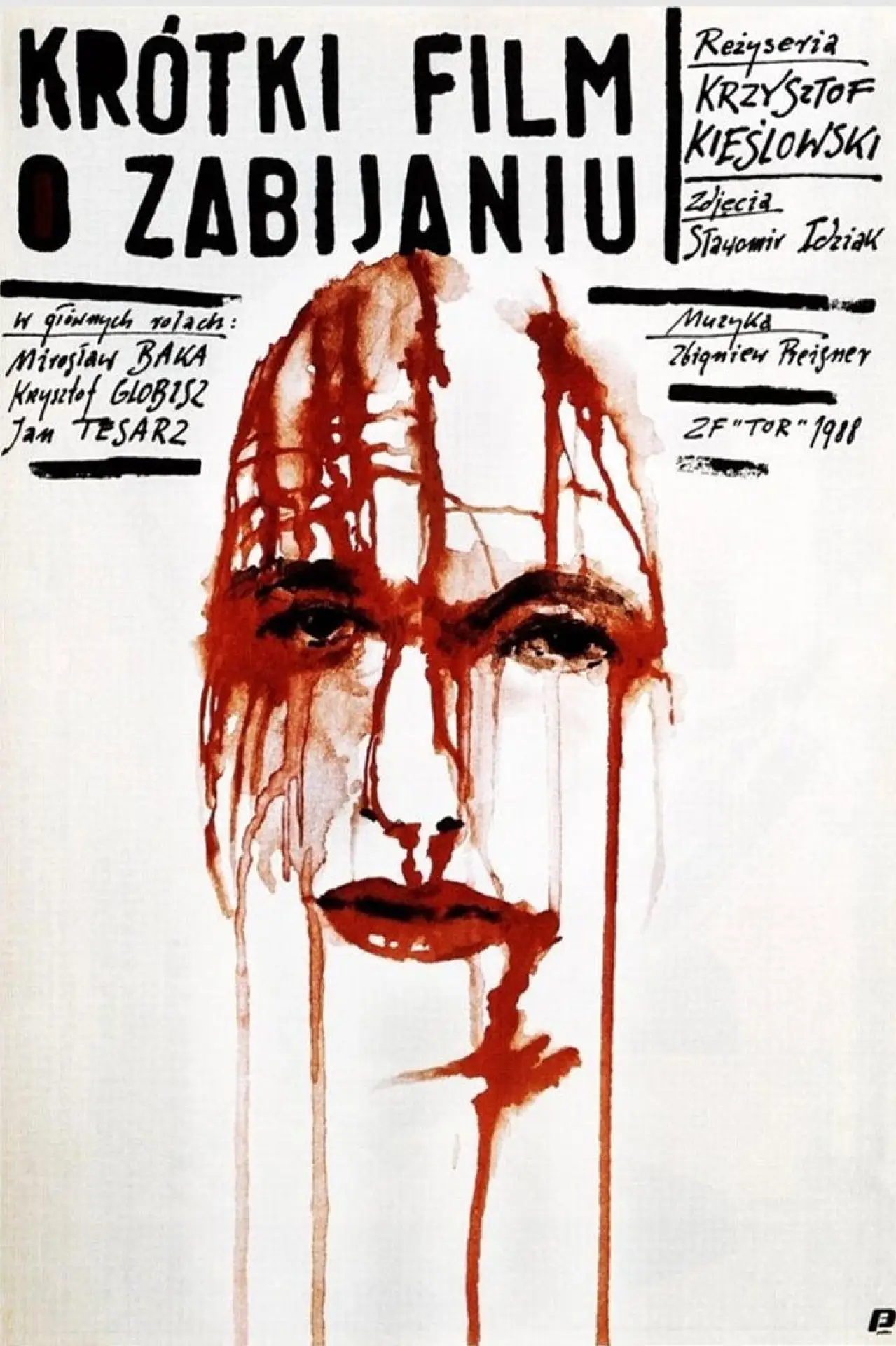 Plakat filmowy "Krótki film o zabijaniu"
