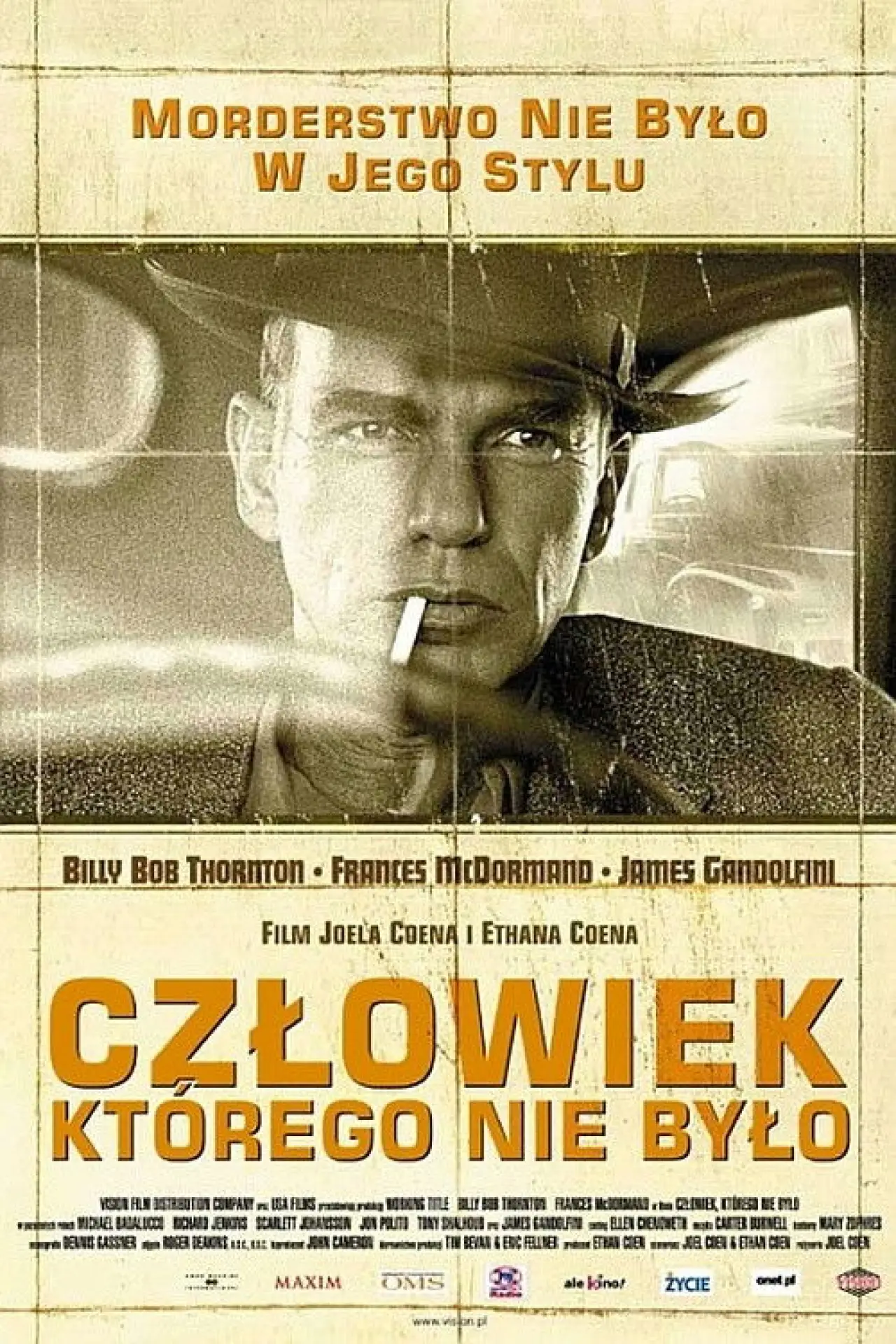 Plakat filmowy "Człowiek, którego nie było"