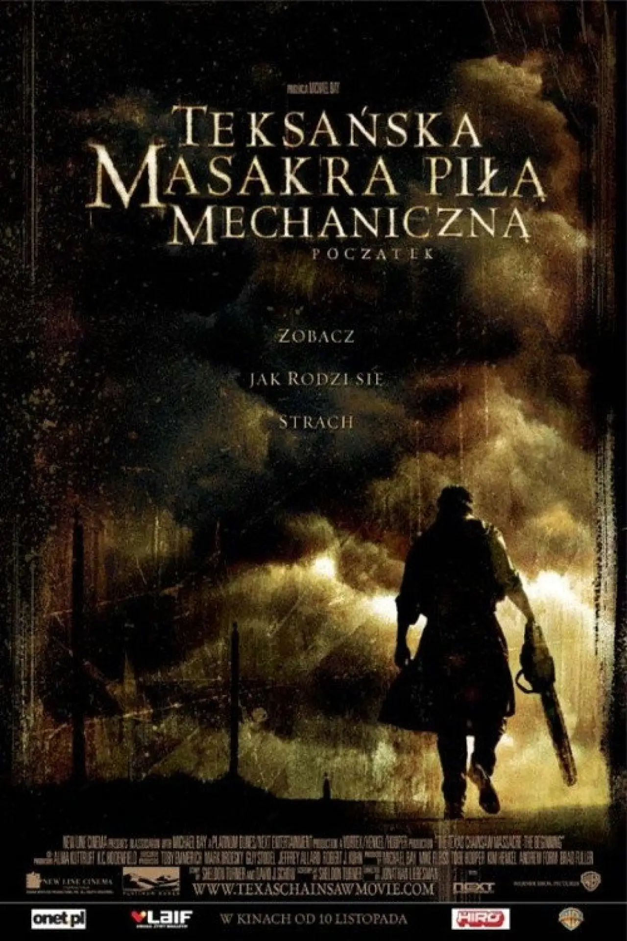 Plakat filmowy "Teksańska masakra piłą mechaniczną: Początek"