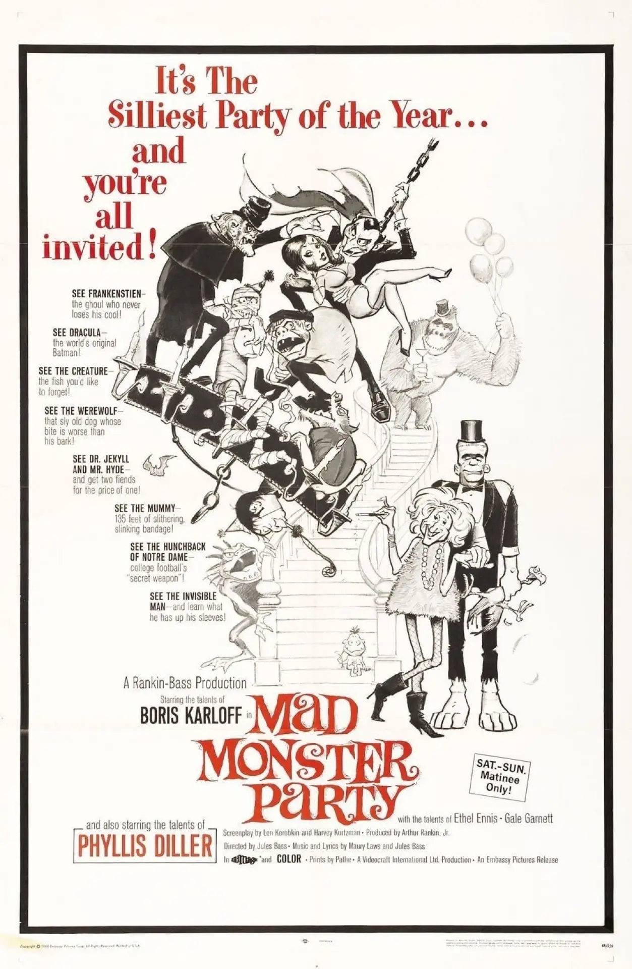 Plakat filmowy "Mad Monster Party?"