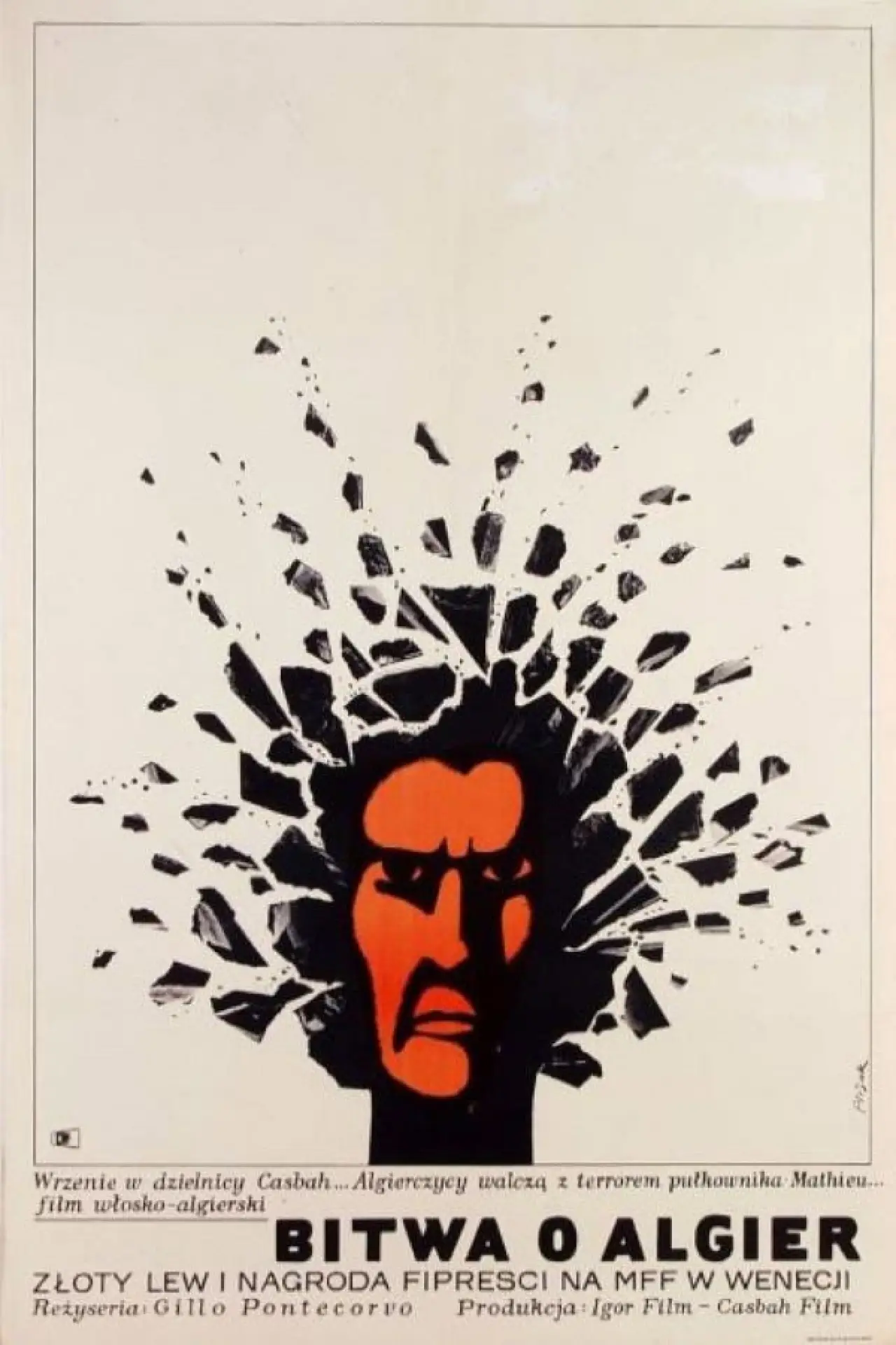Plakat filmowy "Bitwa o Algier"