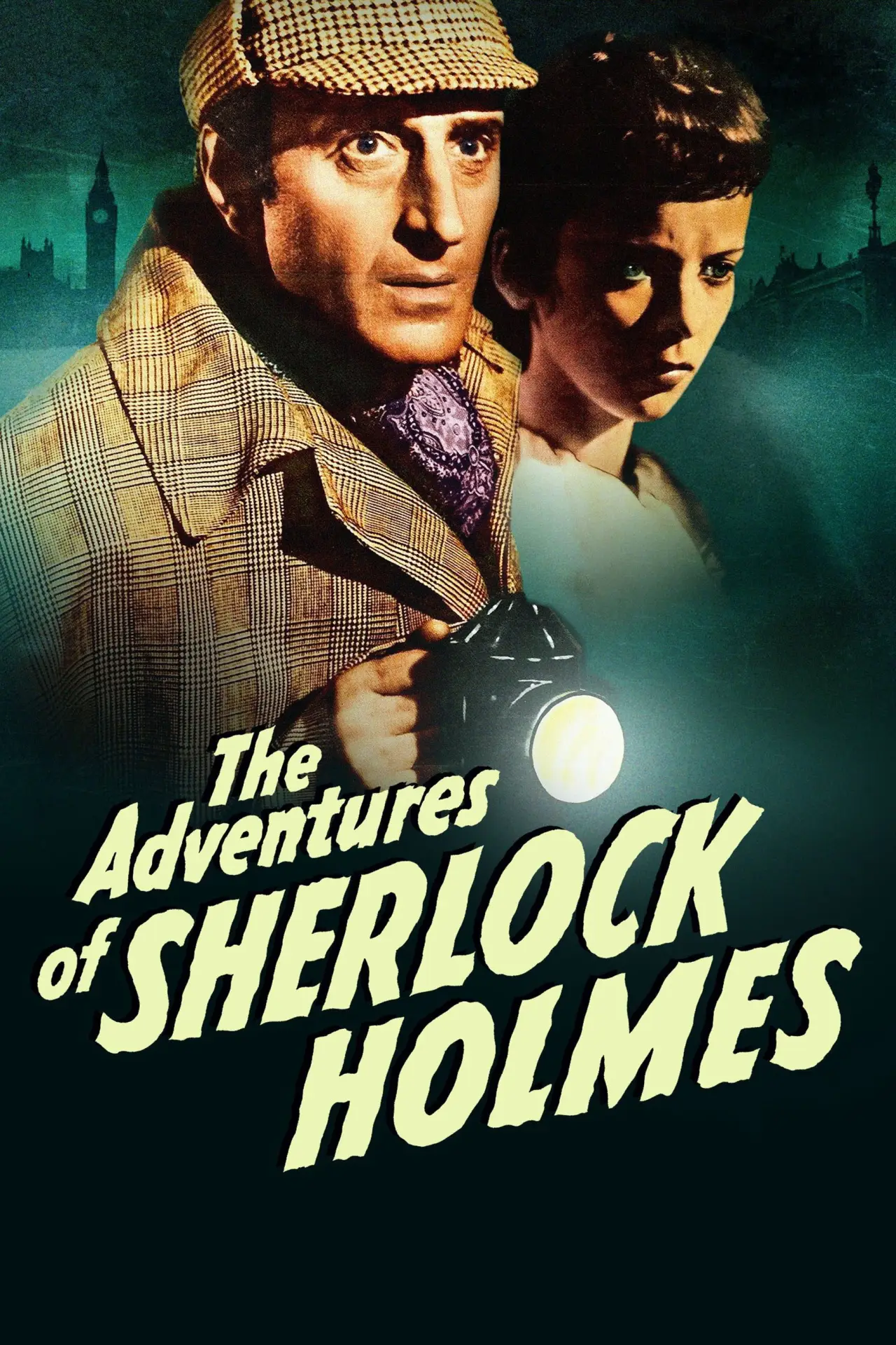 Plakat filmowy "The Adventures of Sherlock Holmes"