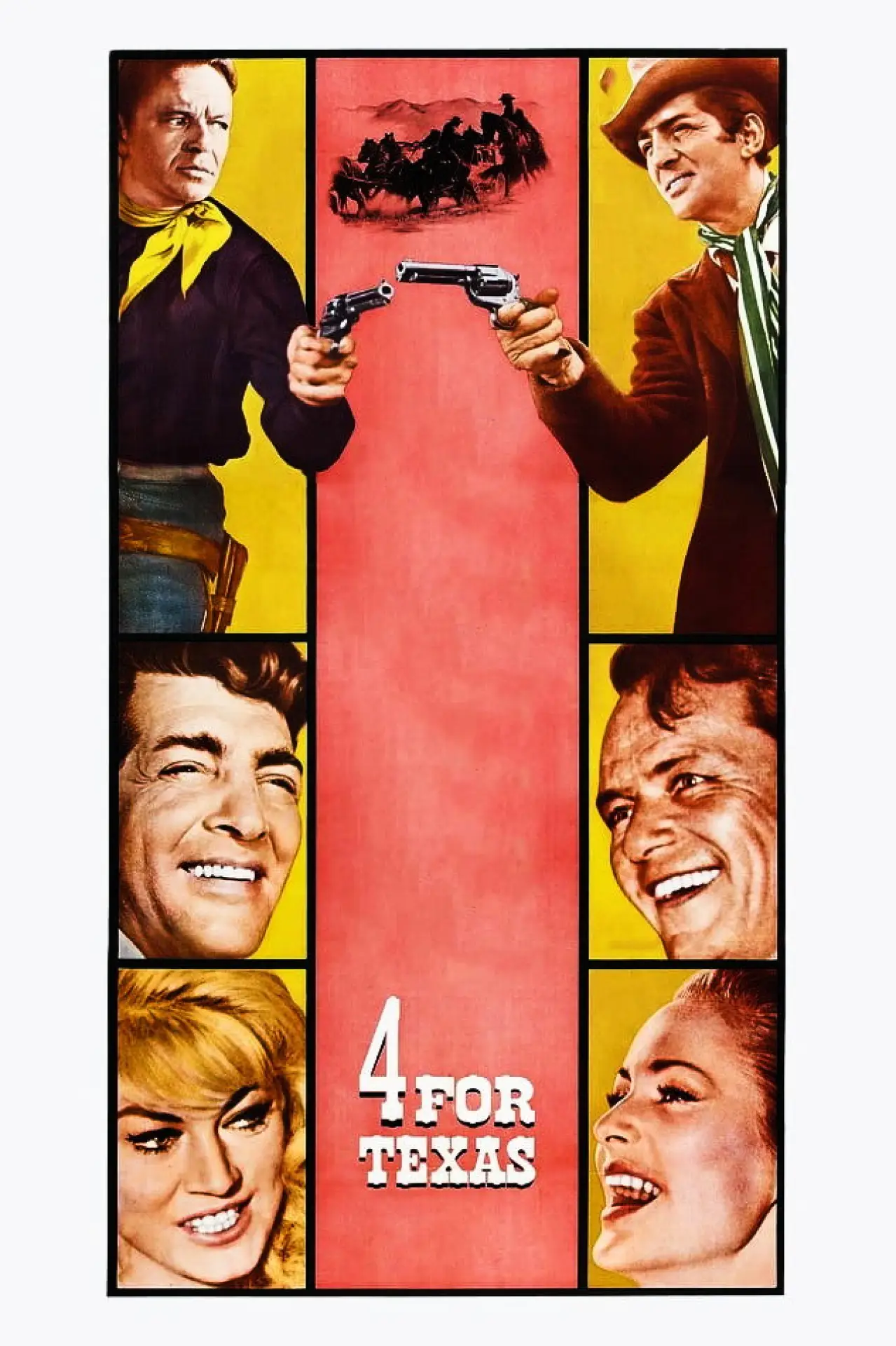Plakat filmowy "Czworo z Teksasu"