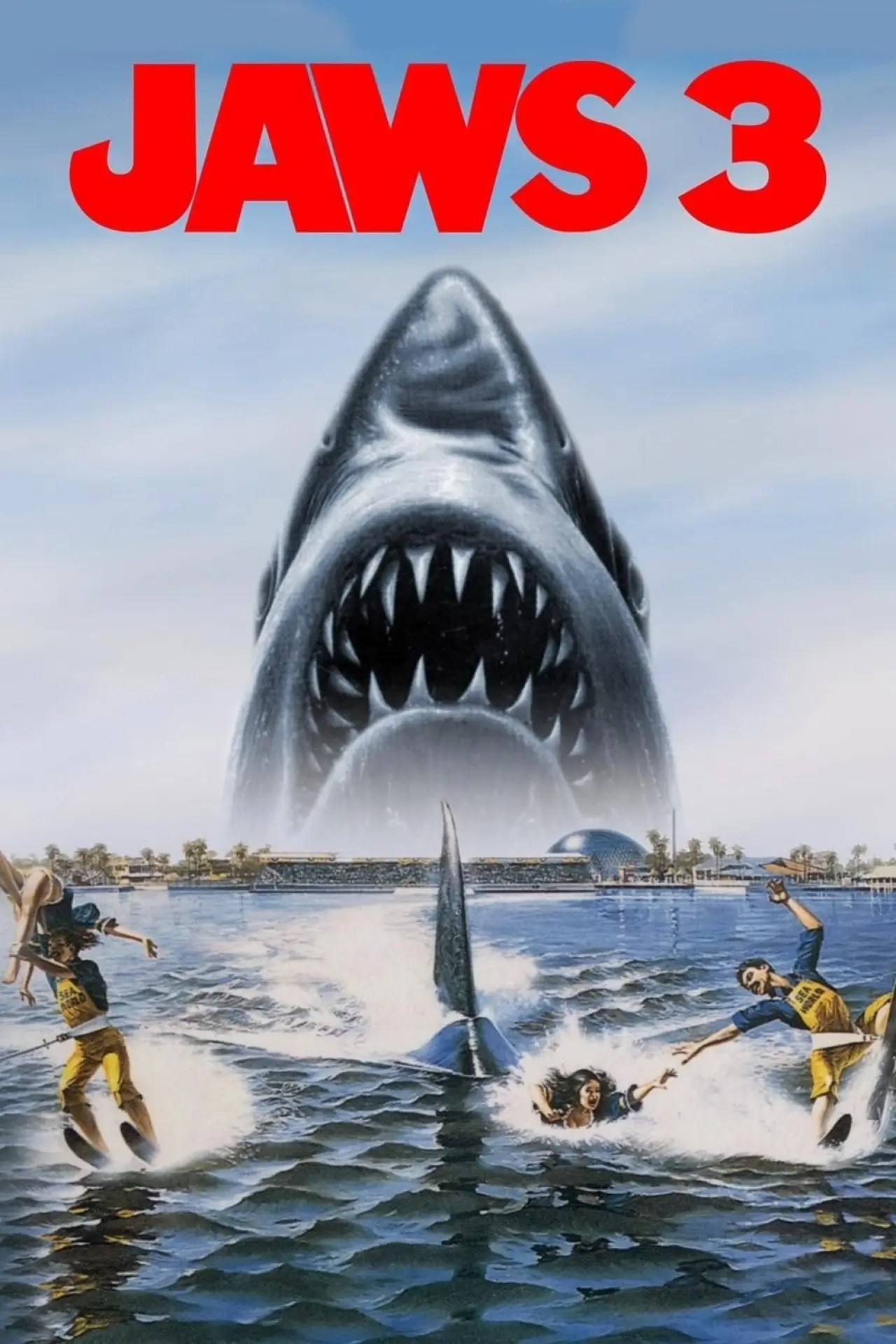 Plakat filmowy "Szczęki 3"