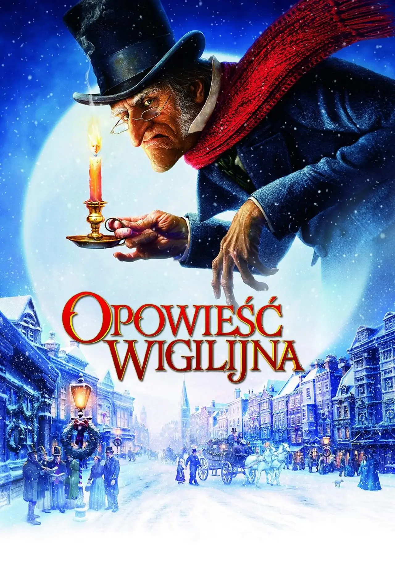 Plakat filmowy "Opowieść wigilijna"