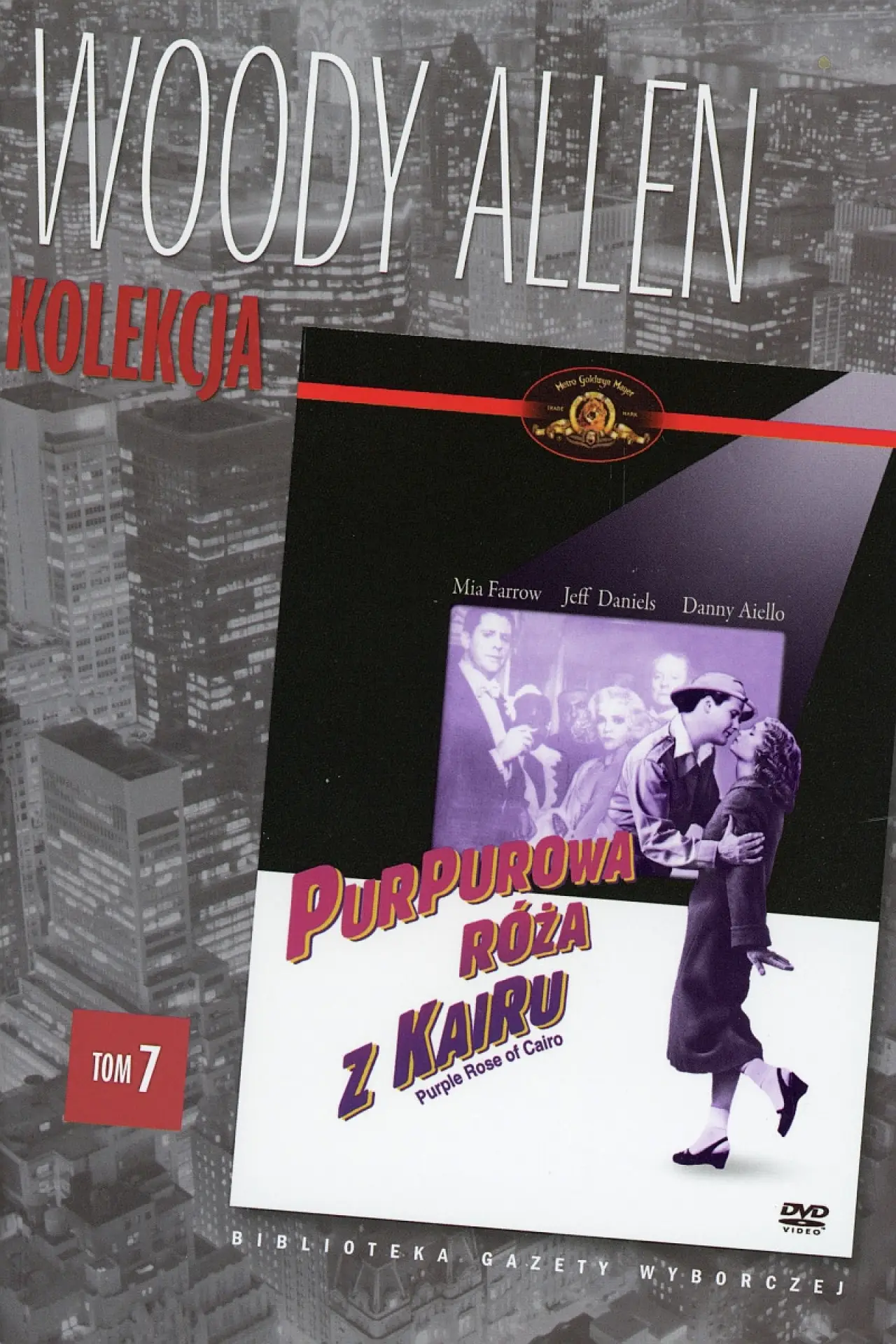 Plakat filmowy "Purpurowa róża z Kairu"