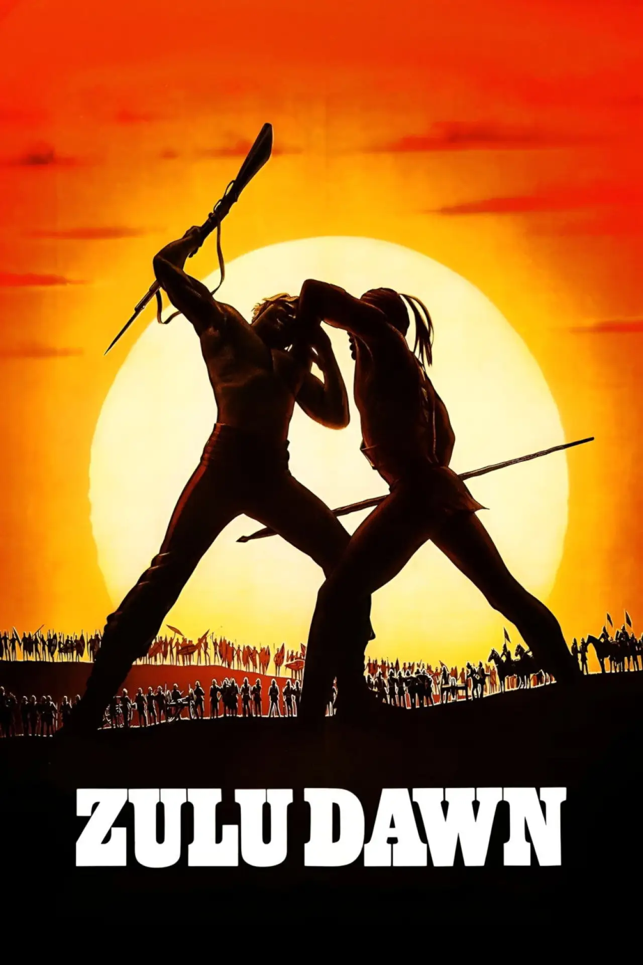 Plakat filmowy "Świt Zulusów"