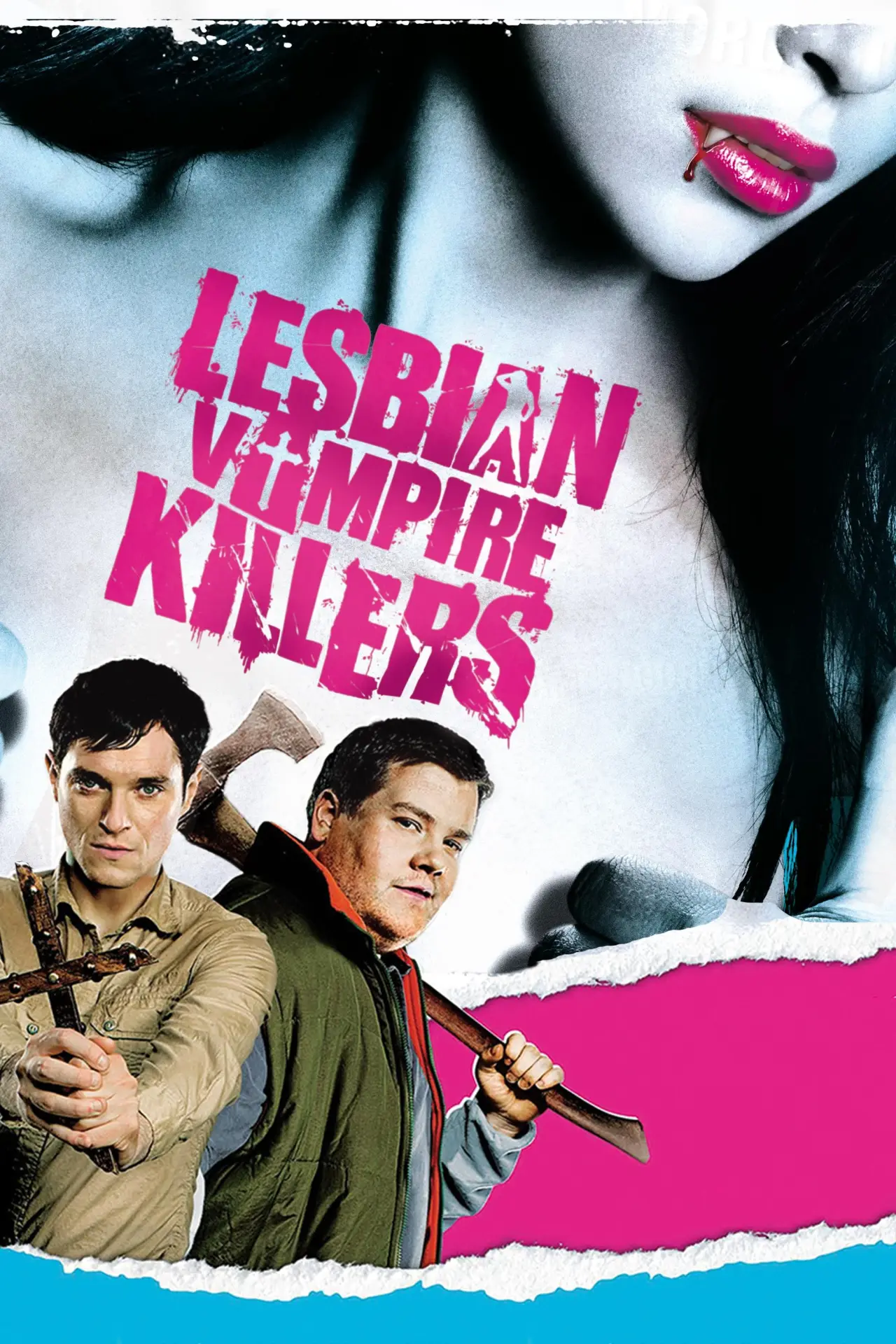 Plakat filmowy "Lesbian Vampire Killers, czyli noc krwawej żądzy"