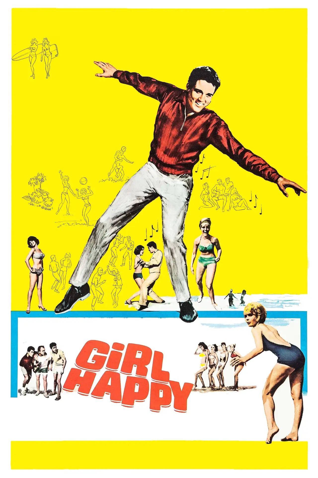 Plakat filmowy "Girl Happy"