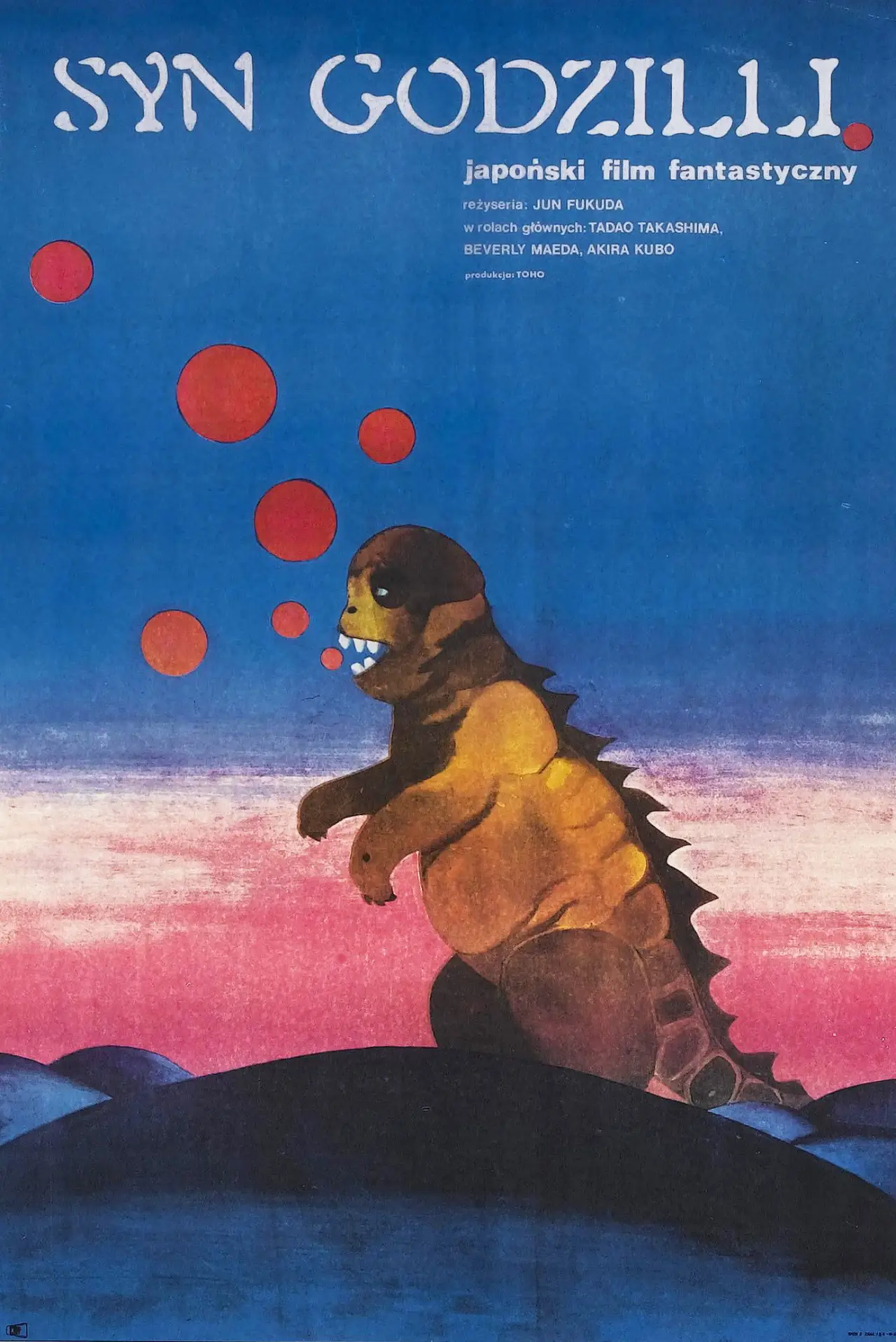 Plakat filmowy "Syn Godzilli"