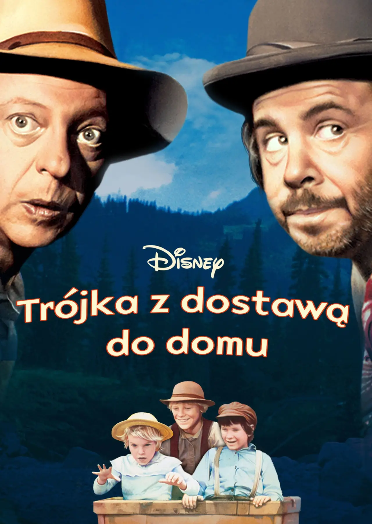 Plakat filmowy "Trójka z dostawą do domu"