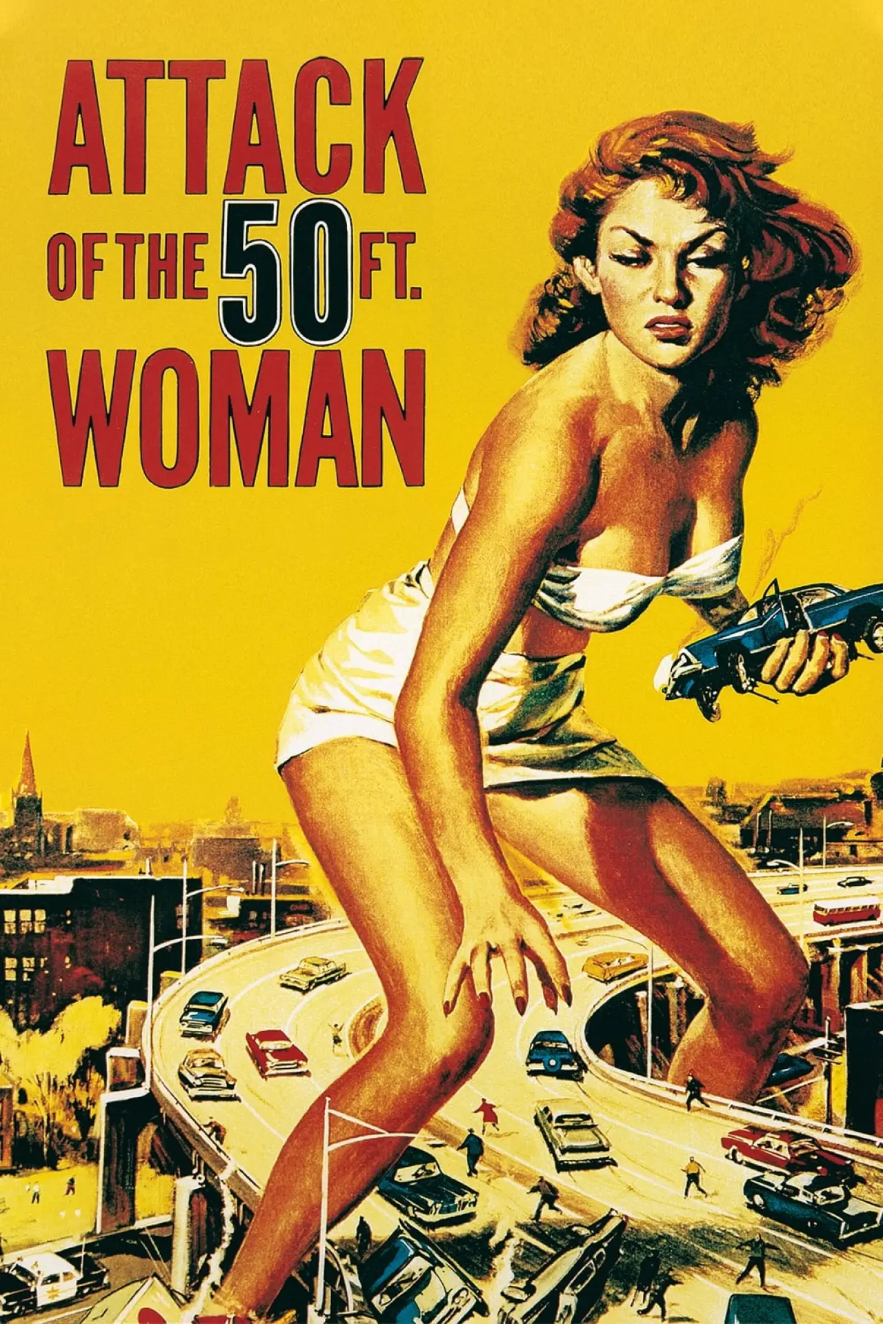 Plakat filmowy "Attack of the 50 Foot Woman"