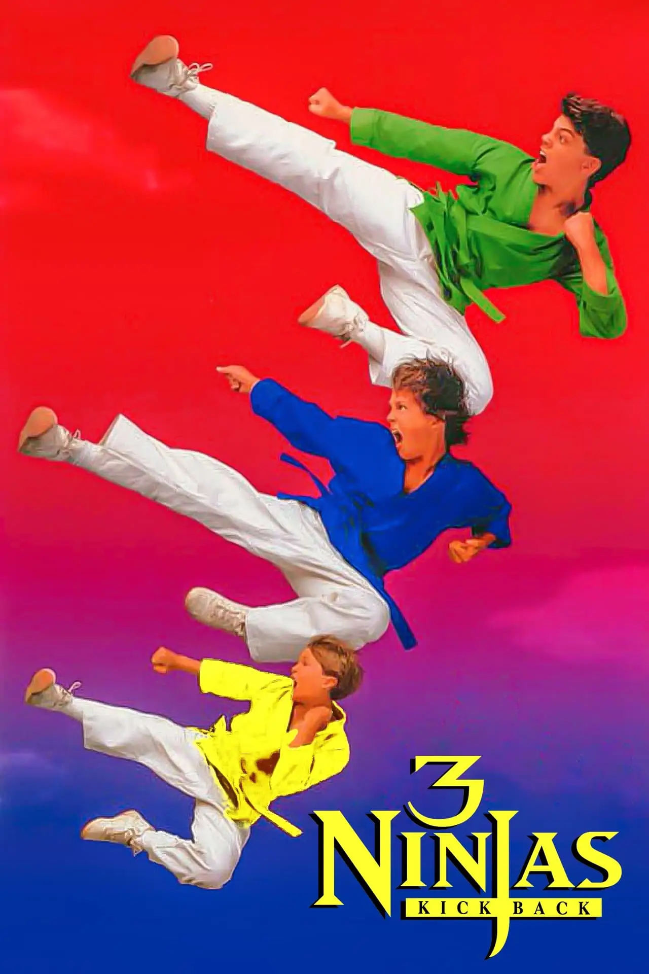 Plakat filmowy "Małolaty ninja wracają"