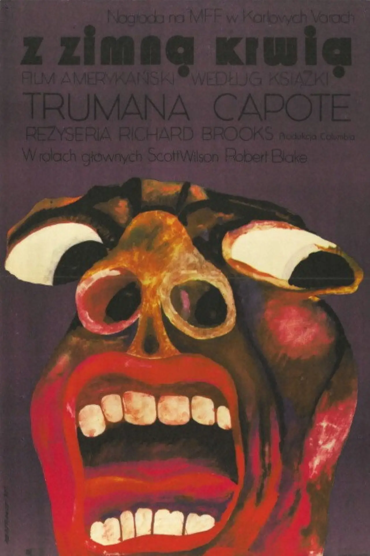 Plakat filmowy "Z zimną krwią"