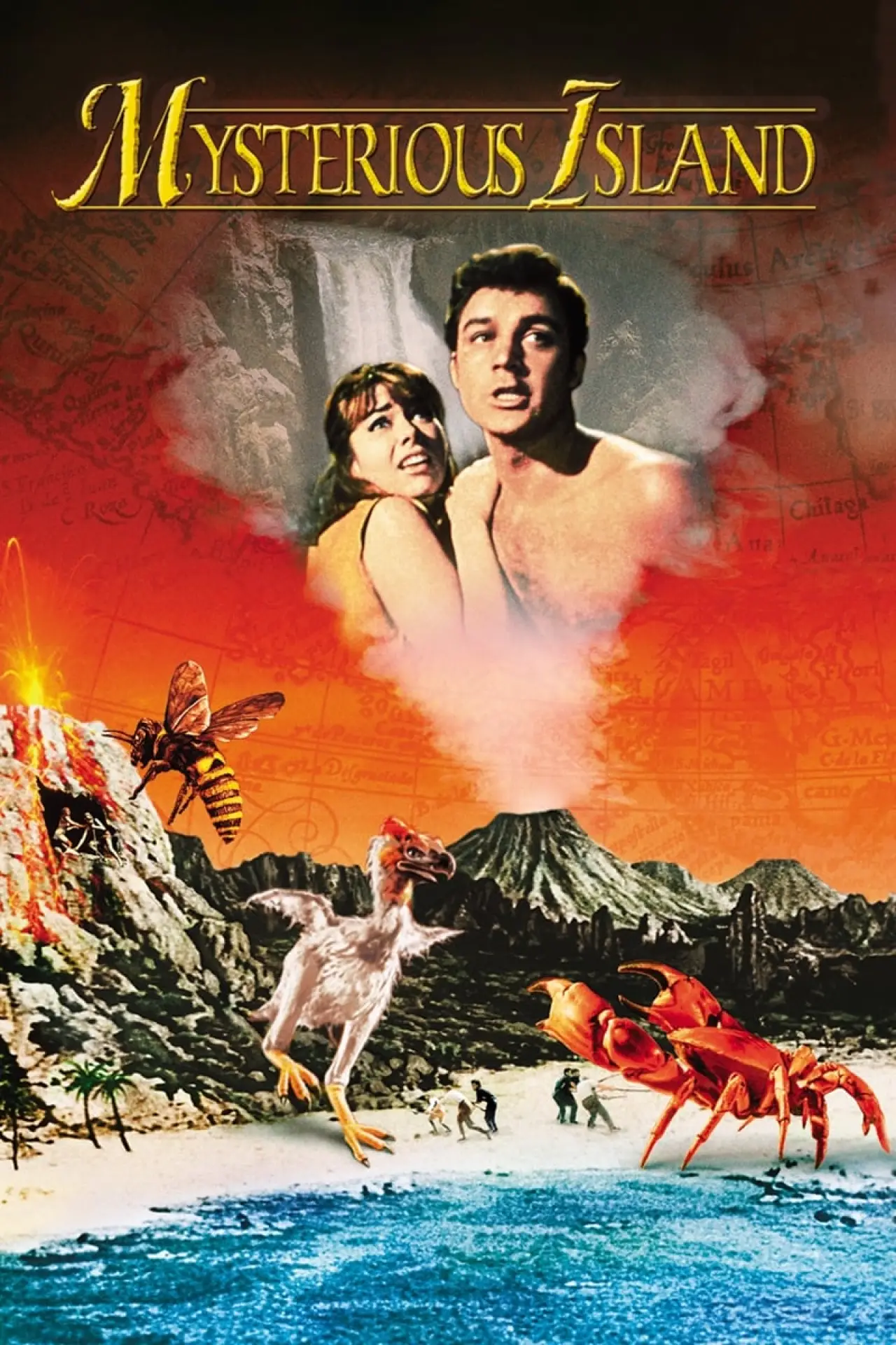 Plakat filmowy "Tajemnicza wyspa"
