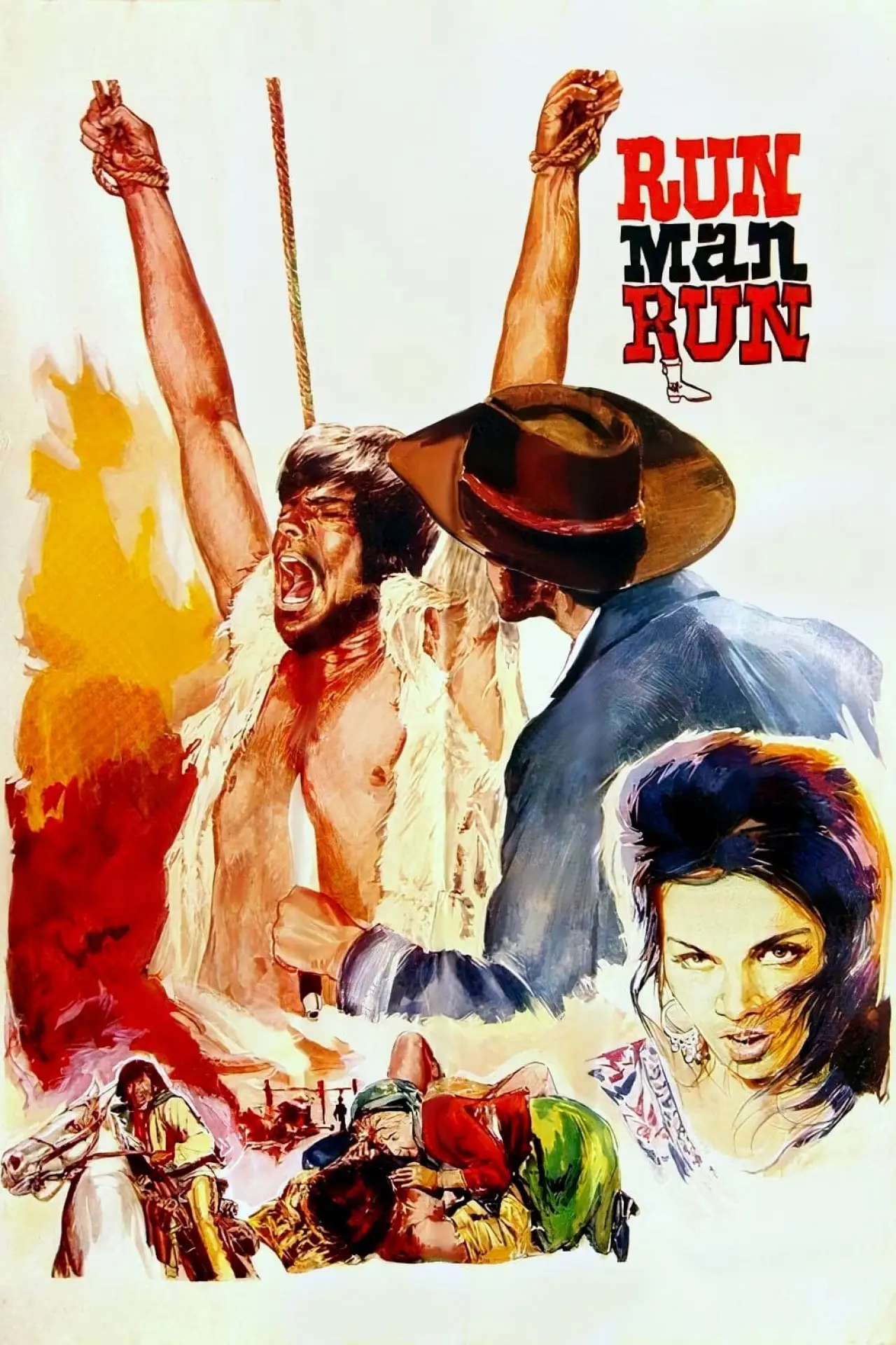 Plakat filmowy "Corri uomo corri"