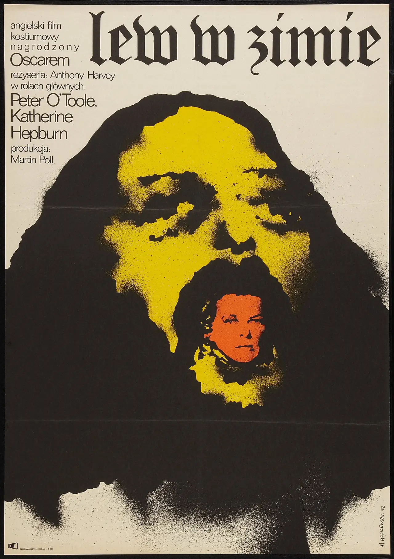 Plakat filmowy "Lew w zimie"