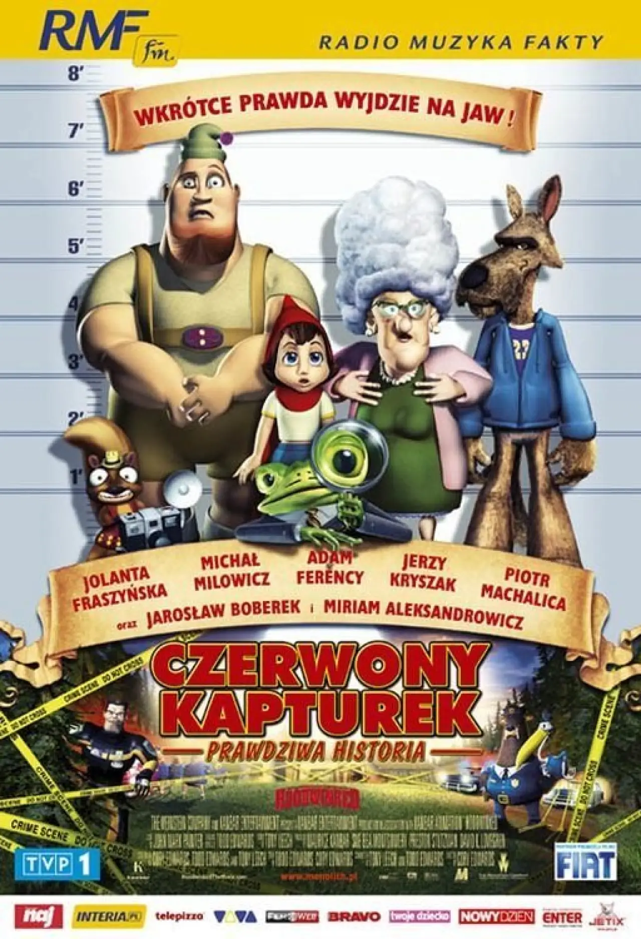 Plakat filmowy "Czerwony Kapturek - Prawdziwa historia"
